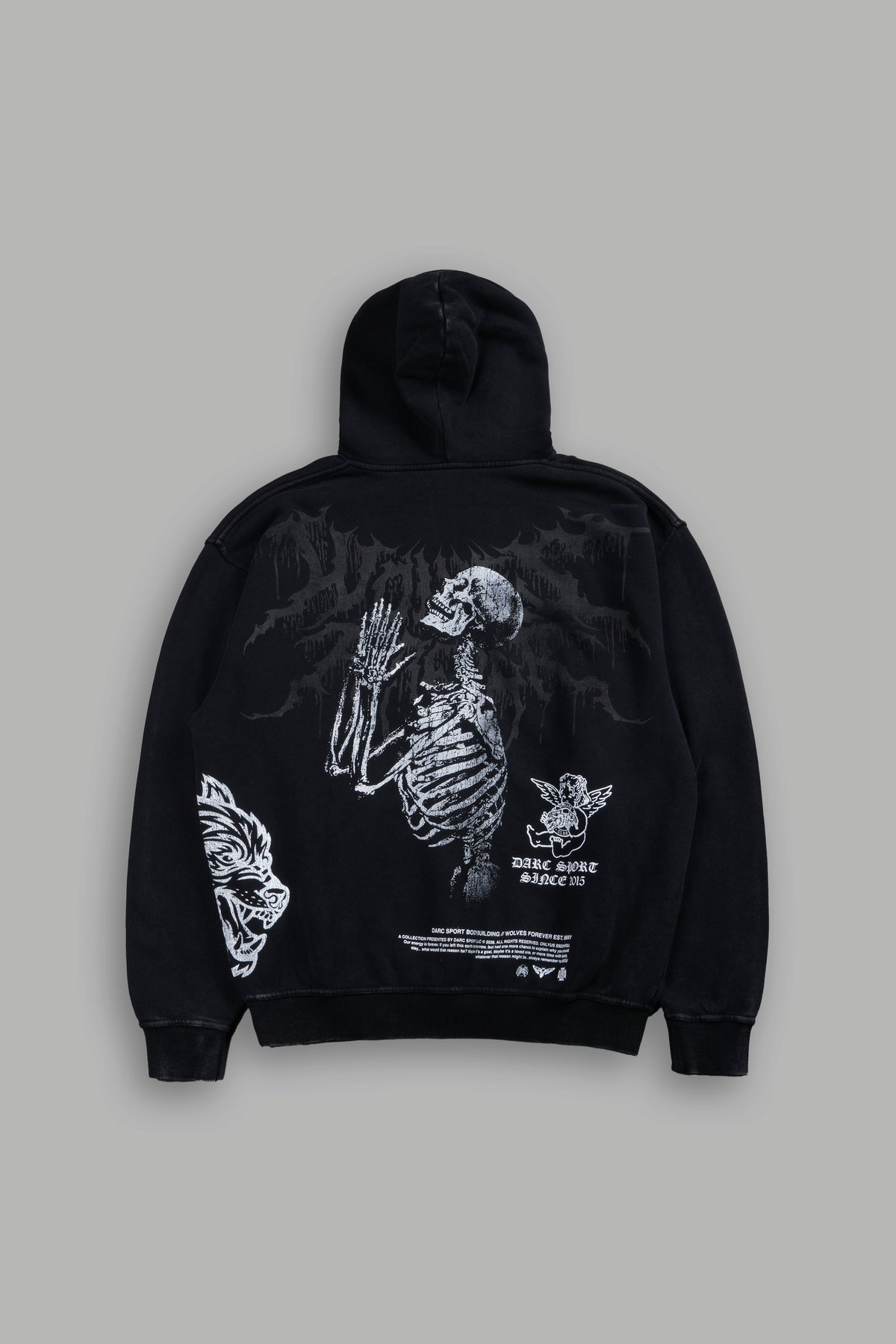 No Weapon Hesh Pierce Hoodie in Black