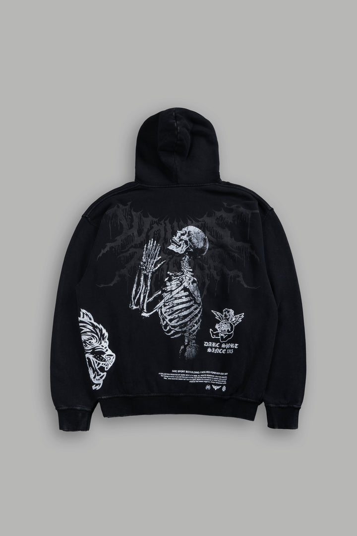 No Weapon Hesh Pierce Hoodie in Black