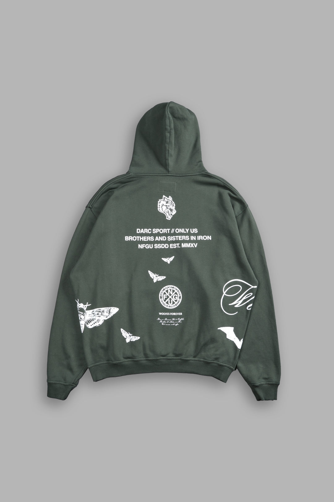 (1 Of 500) The Batman "Pierce" Hoodie in Green Ivy