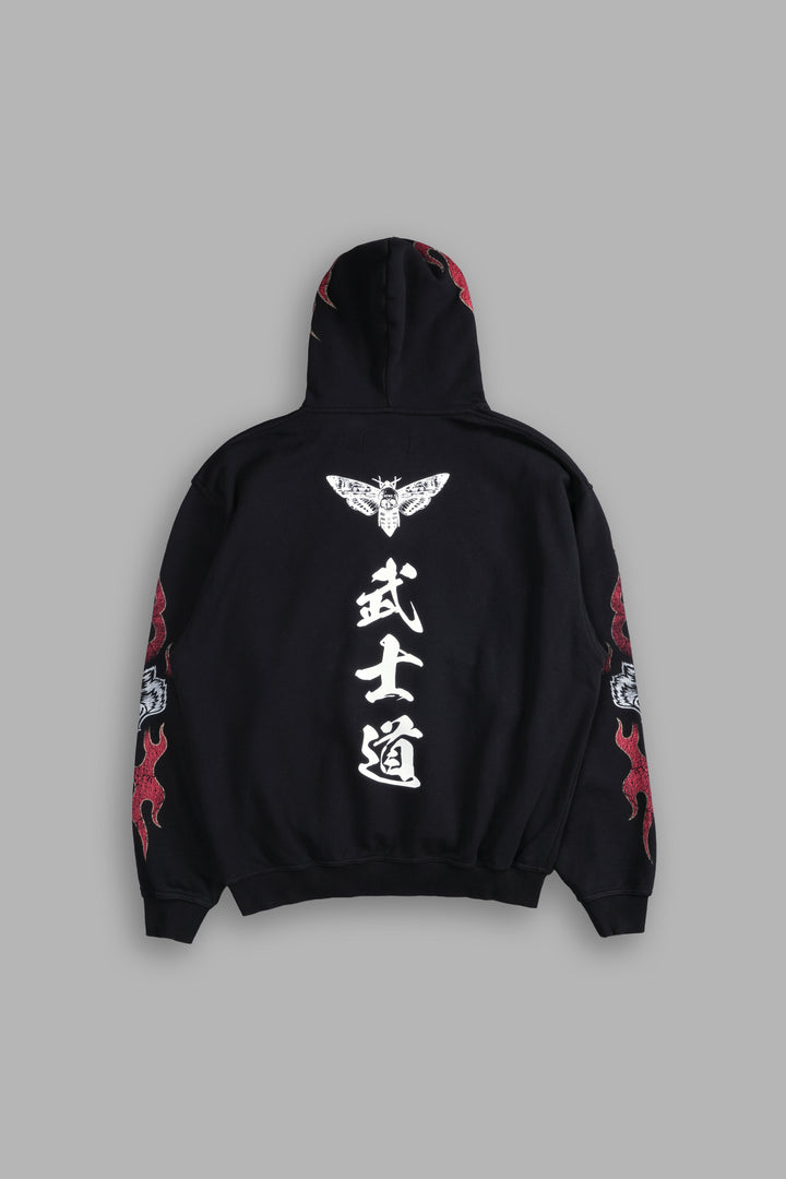 Okami Wolf "Dempsey" Hoodie in Black