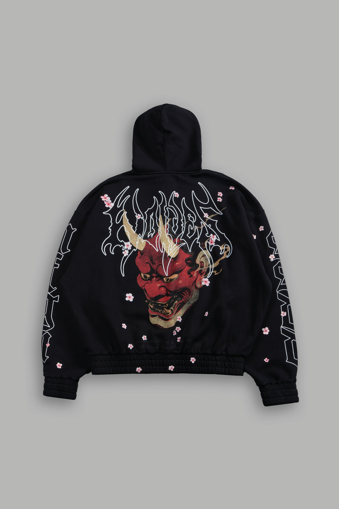 Oni Code Blossom "Chambers" Zip Hoodie in Black