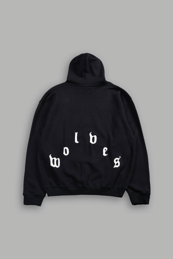 Dama De Las Rosas Bishop Hoodie In Black