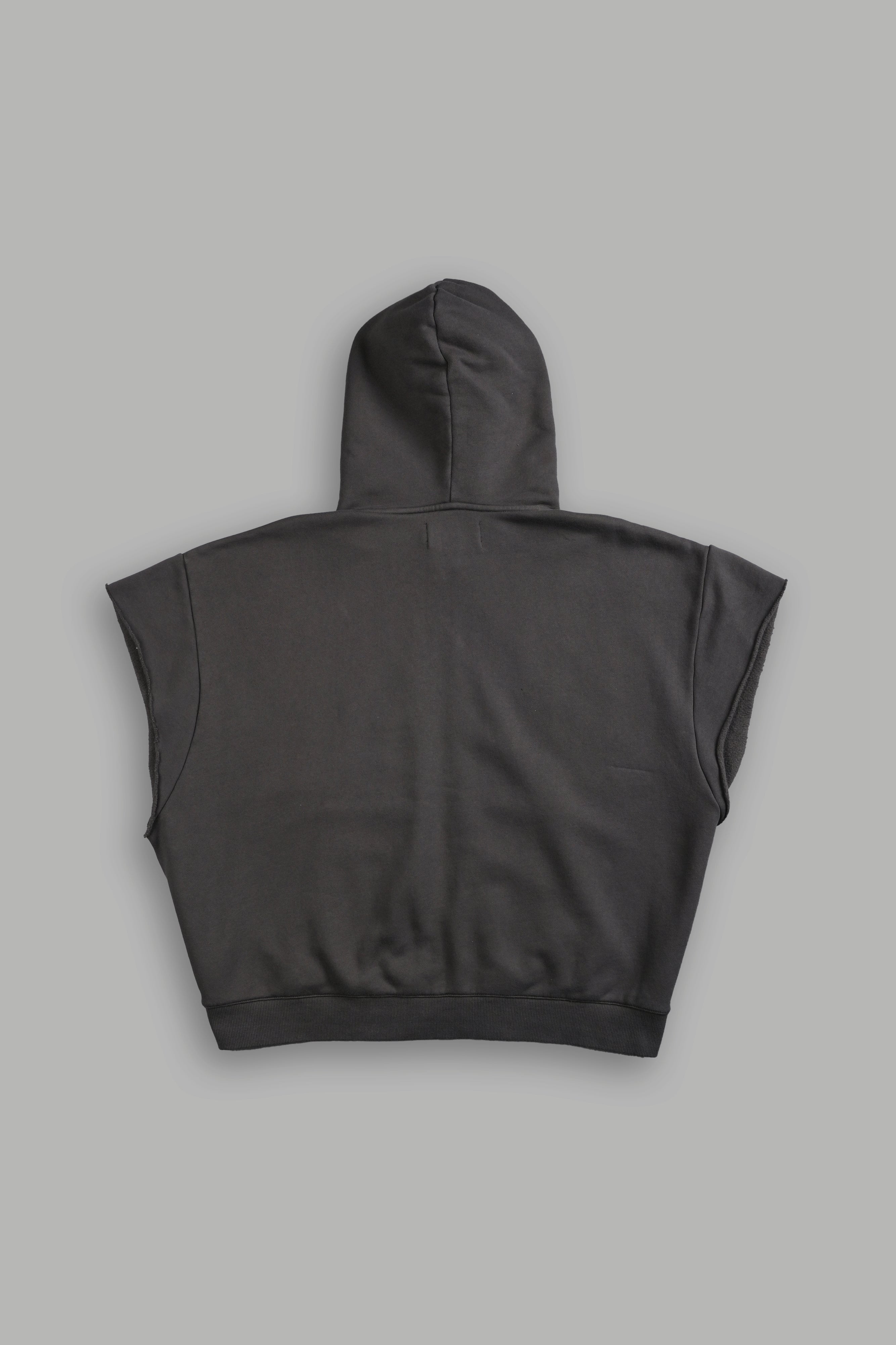 SSDDNFGU Moth Creed Cap Zip Hoodie in Wolf Gray