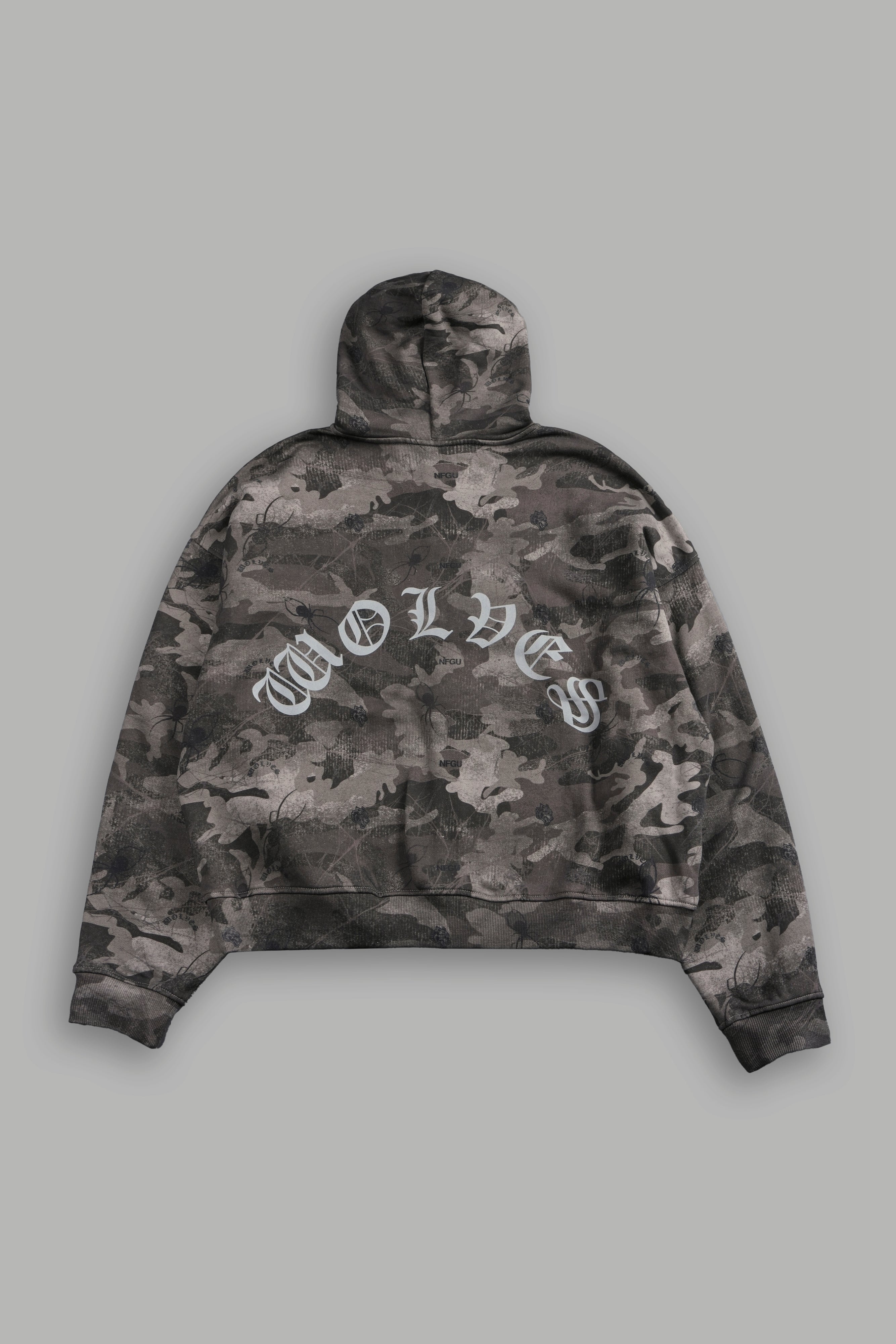 Wolf Chopper Darco Double Zip Hoodie in Spider Camo V2