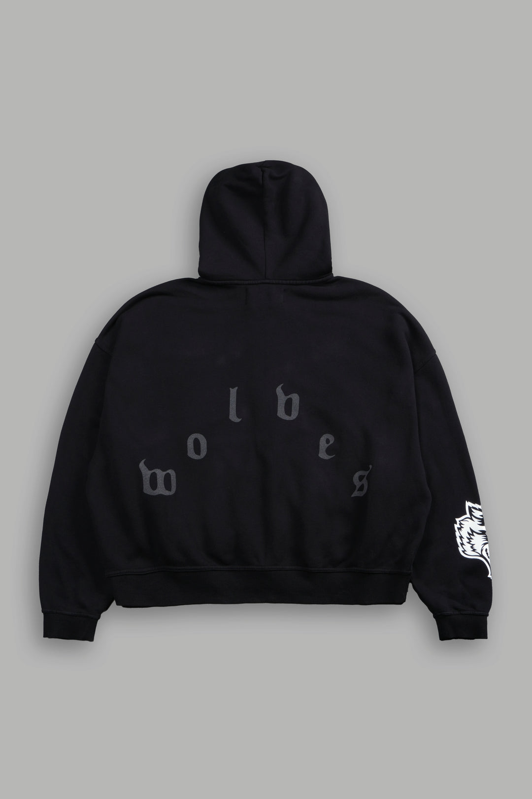 Last Battle Vex Double Zip Hoodie in Black