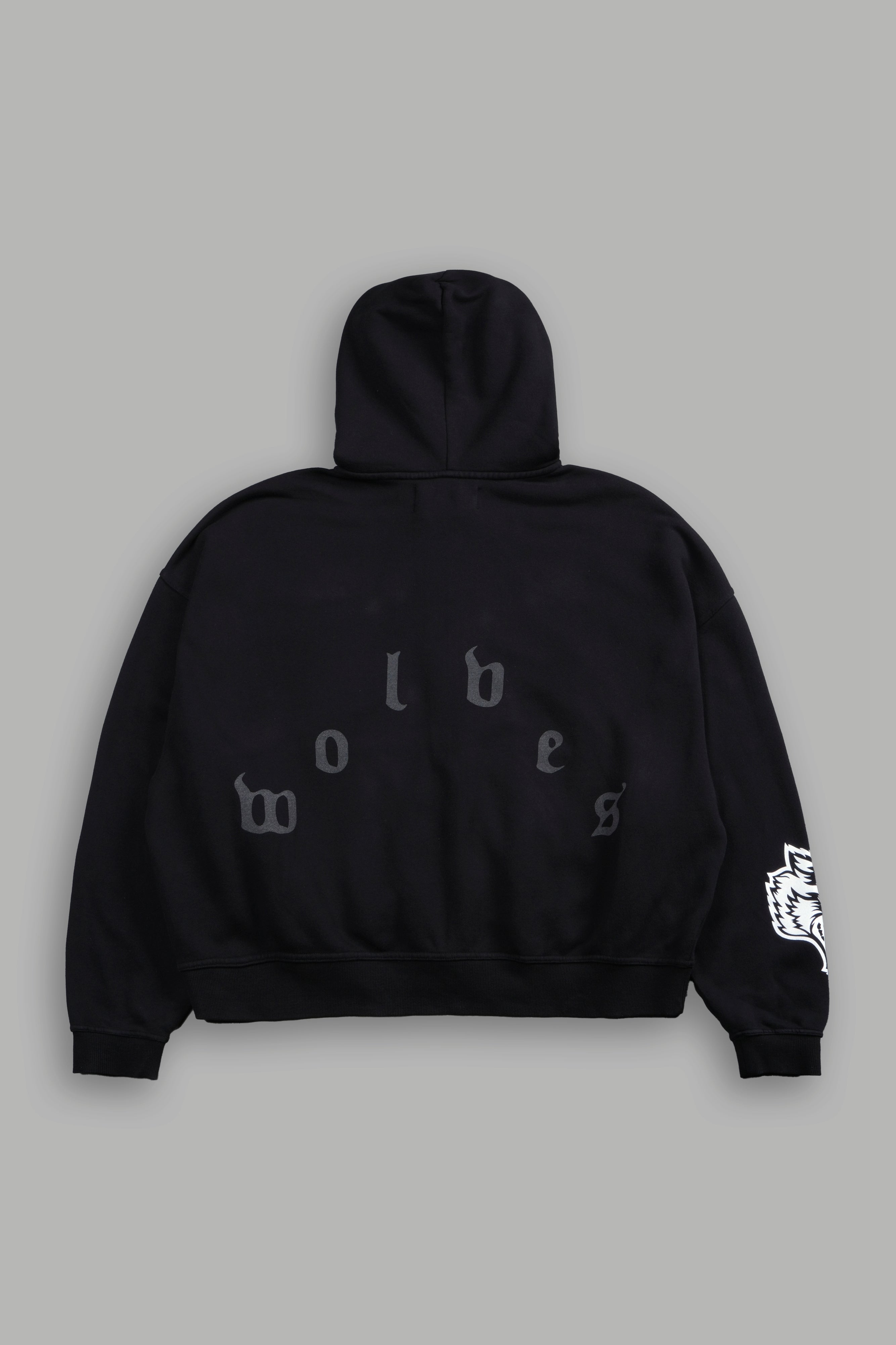 Last Battle Vex Double Zip Hoodie in Black