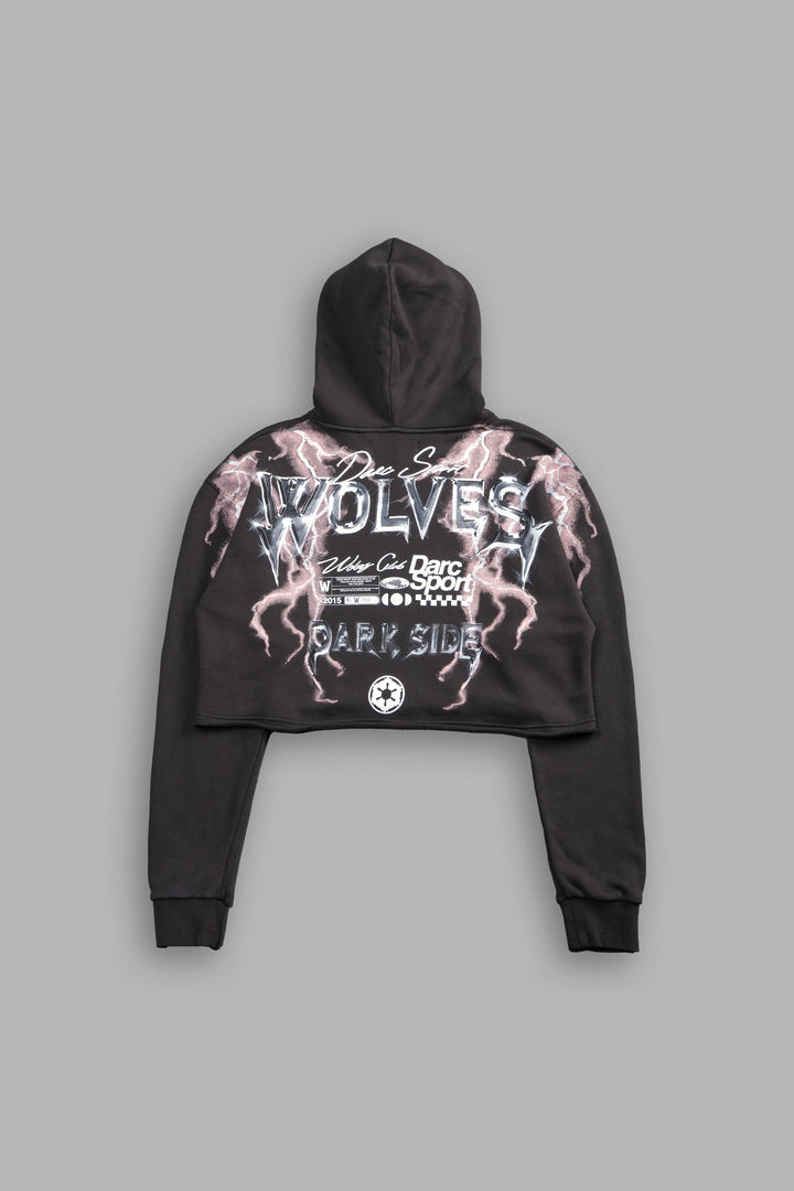 Ride The Lightning "Wyoming" (Cropped) Hoodie in Wolf Gray