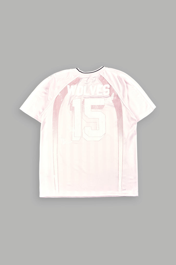 She Wolves Club She Oversized Soccer Jersey In Blush Pink