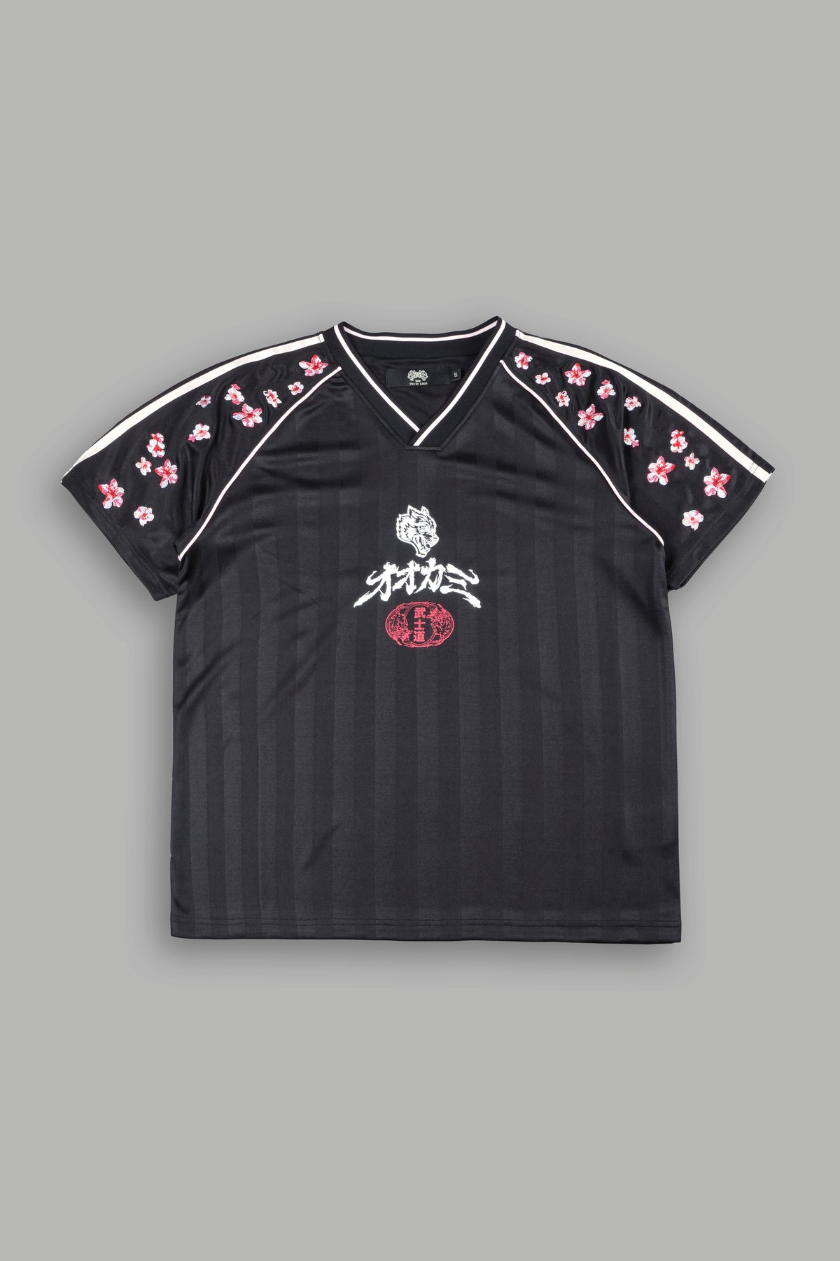 Sakura Forever She Oversized Soccer Jersey in Black
