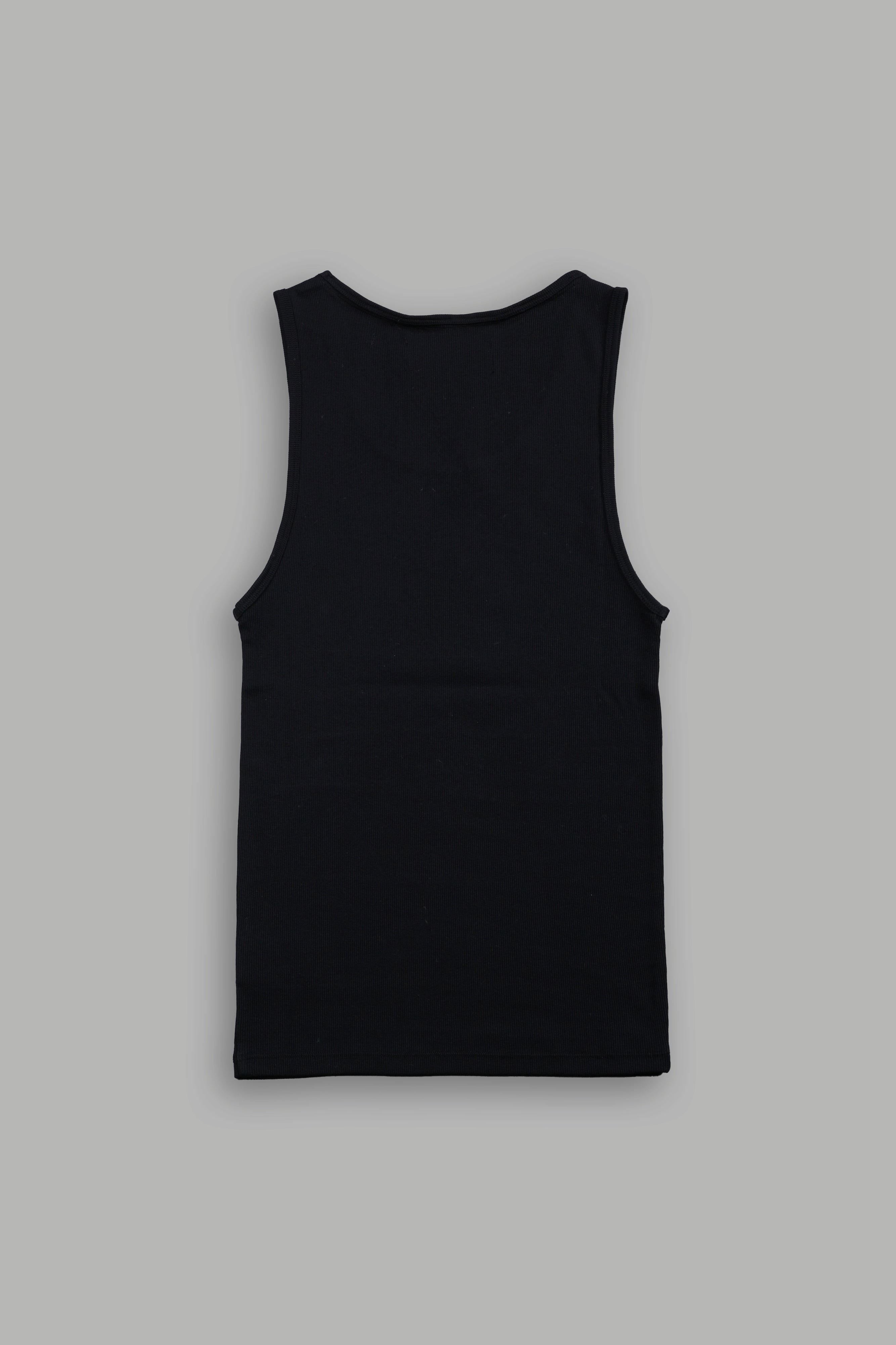 Wolves Pyramid Ribbed Tank V2 in Black