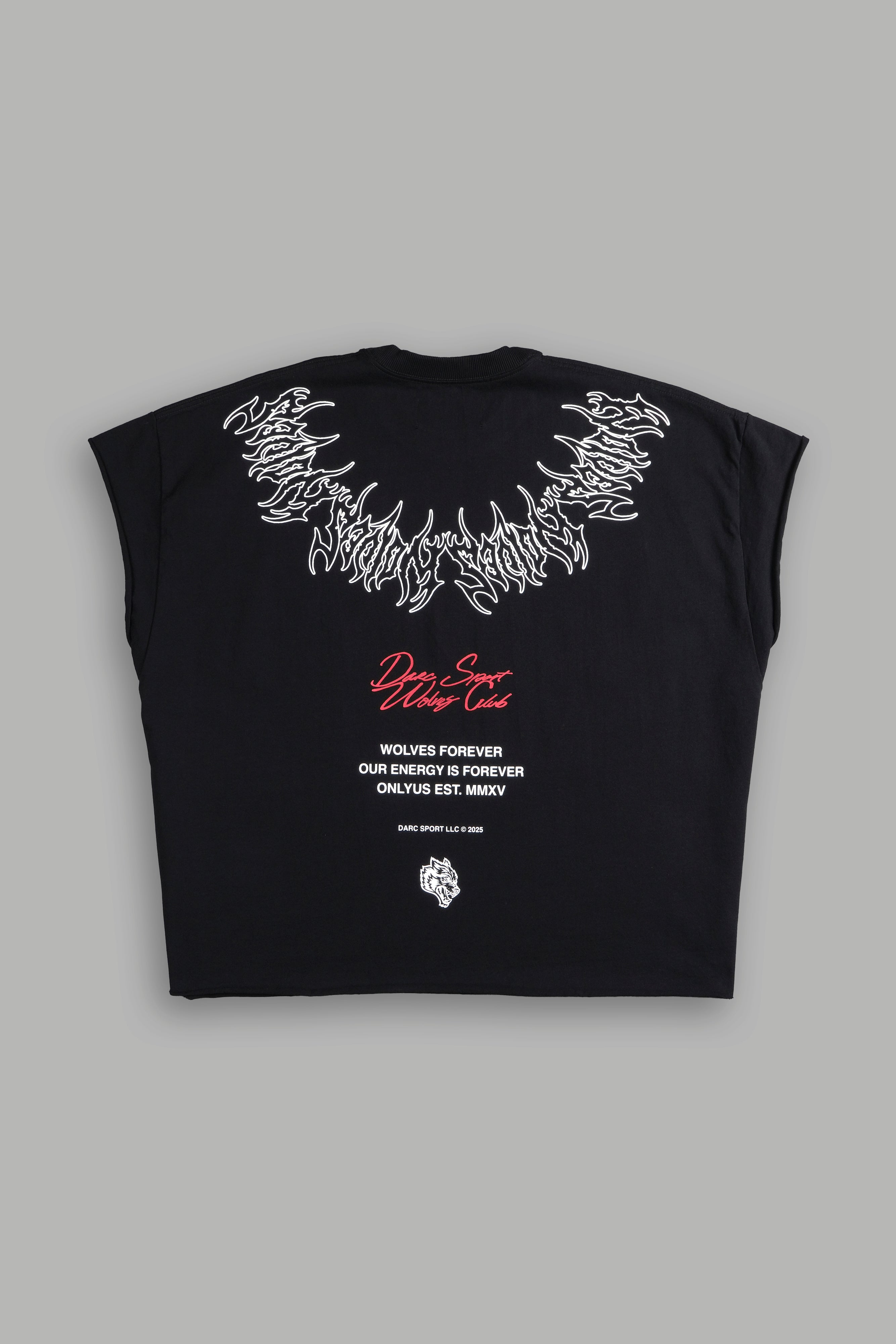 Darc Core "Grunge" Cut Off Tee in Black