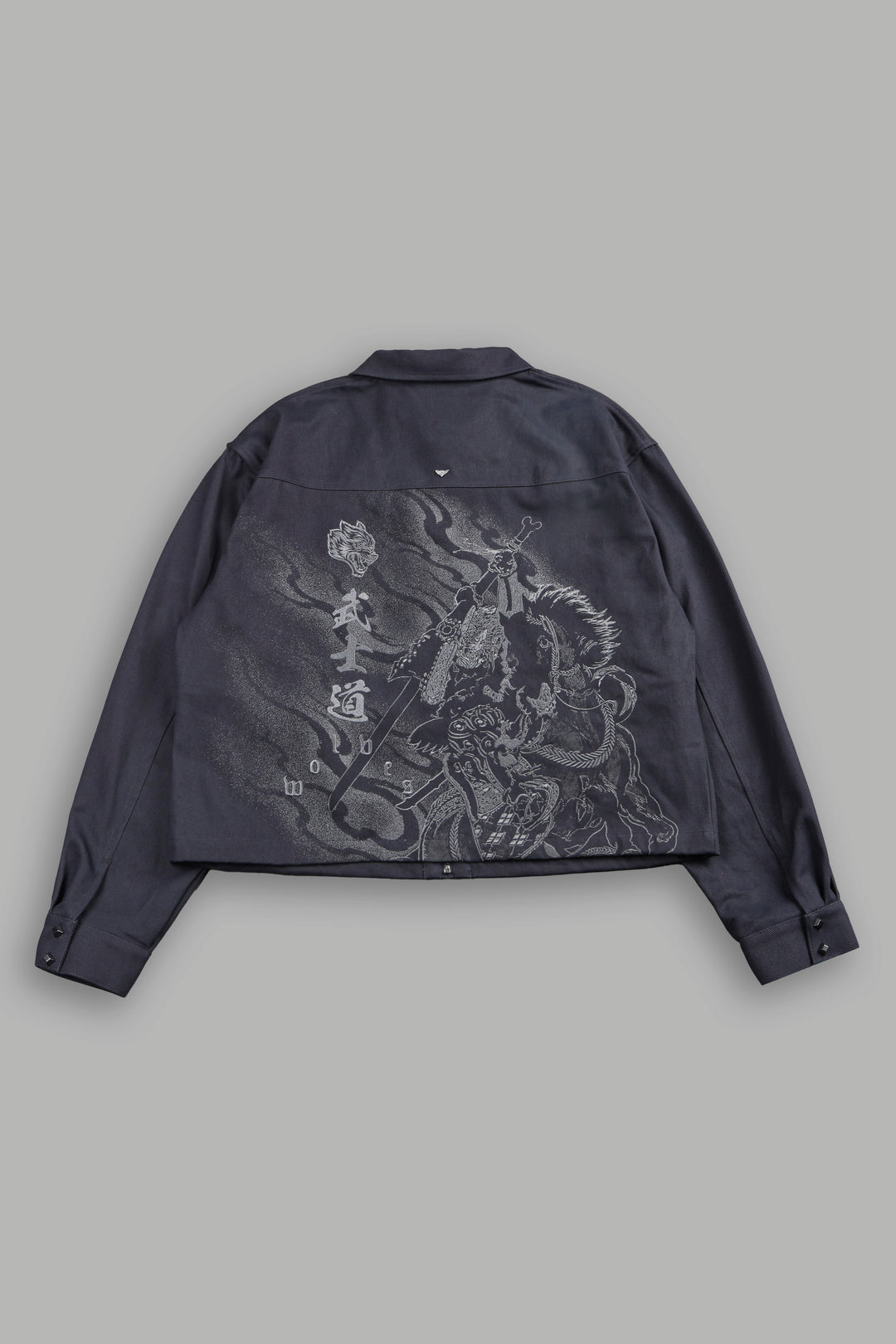 Oni-Genba Redford Shirt Jacket in Washed Navy
