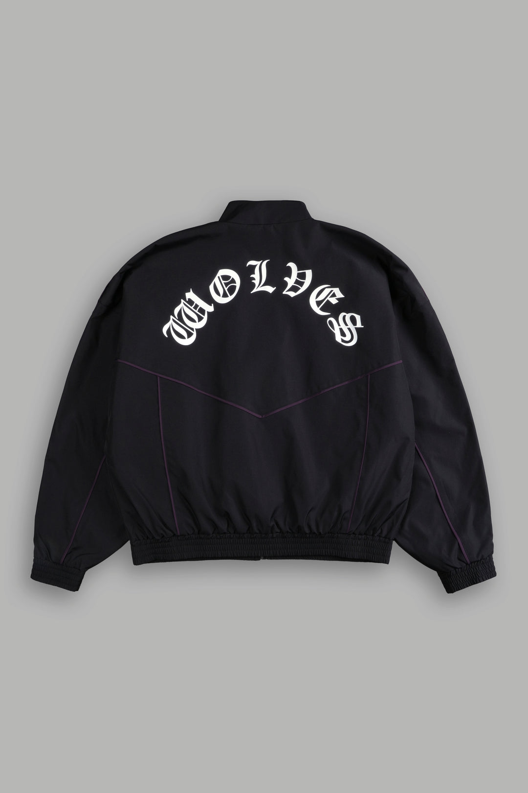 Wlvs Frvr Quinn Track Jacket in Black/Phantom Purple