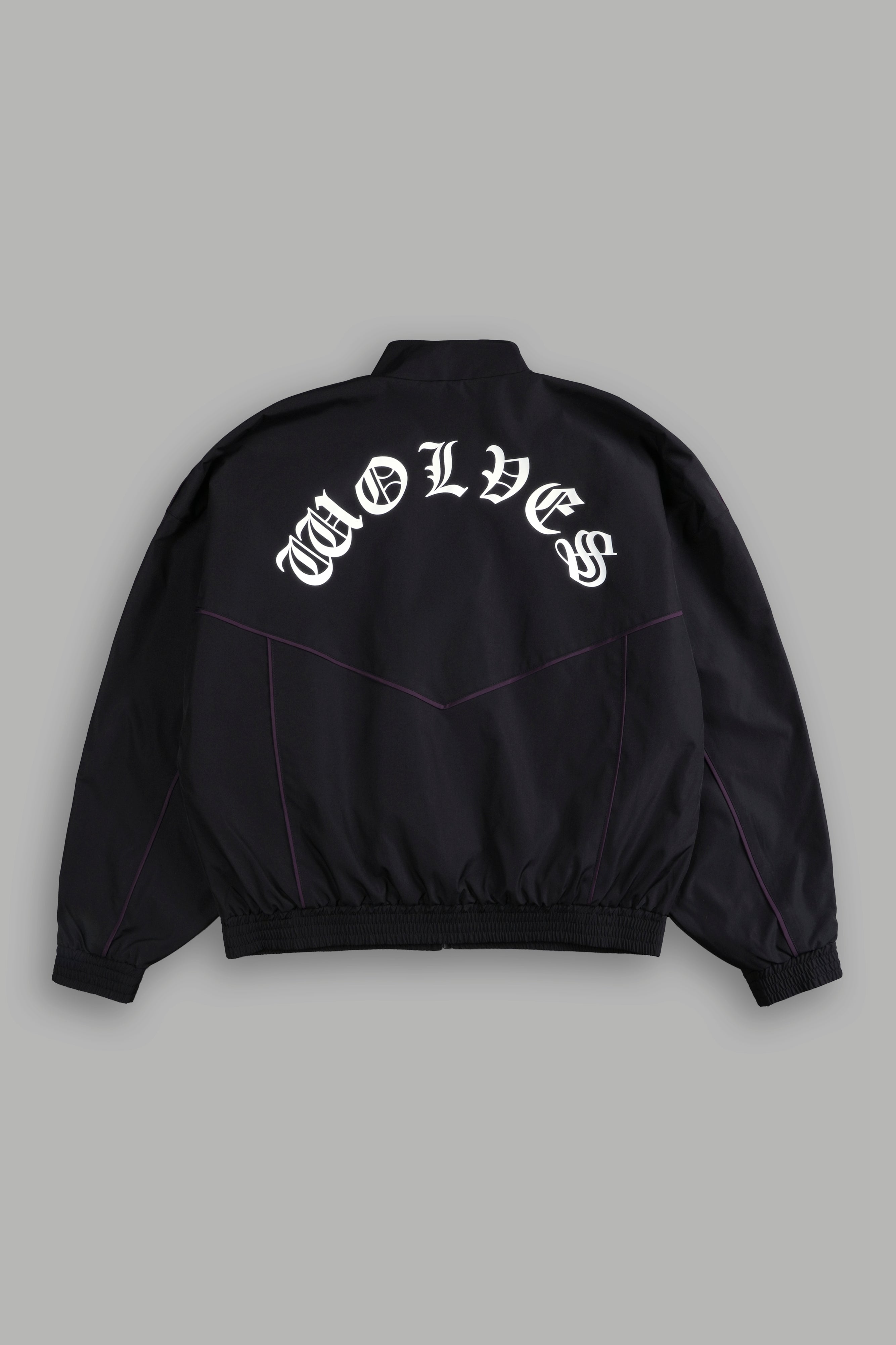 Wlvs Frvr Quinn Track Jacket in Black/Phantom Purple