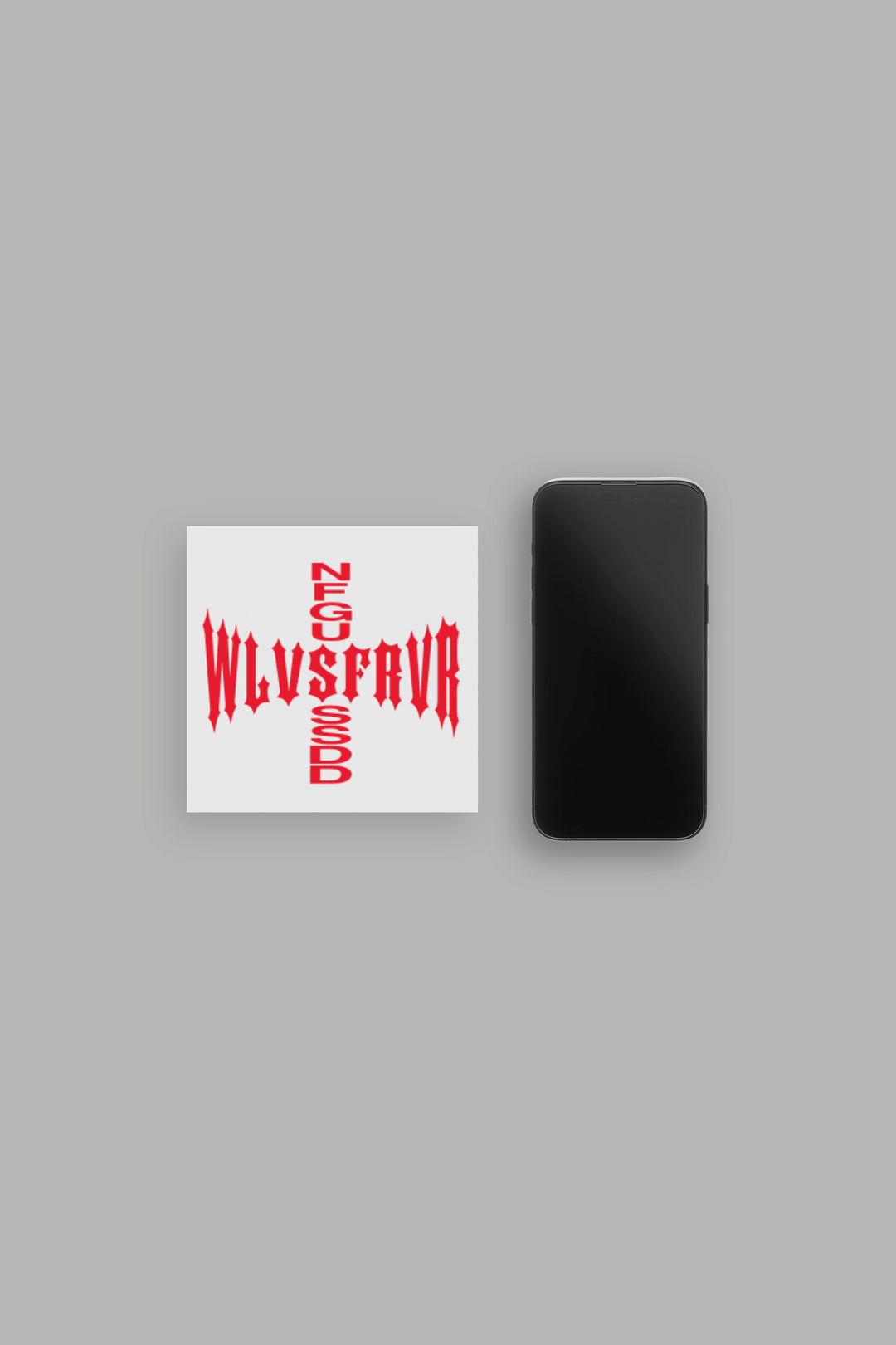 Iron Cross Small Sticker in Red