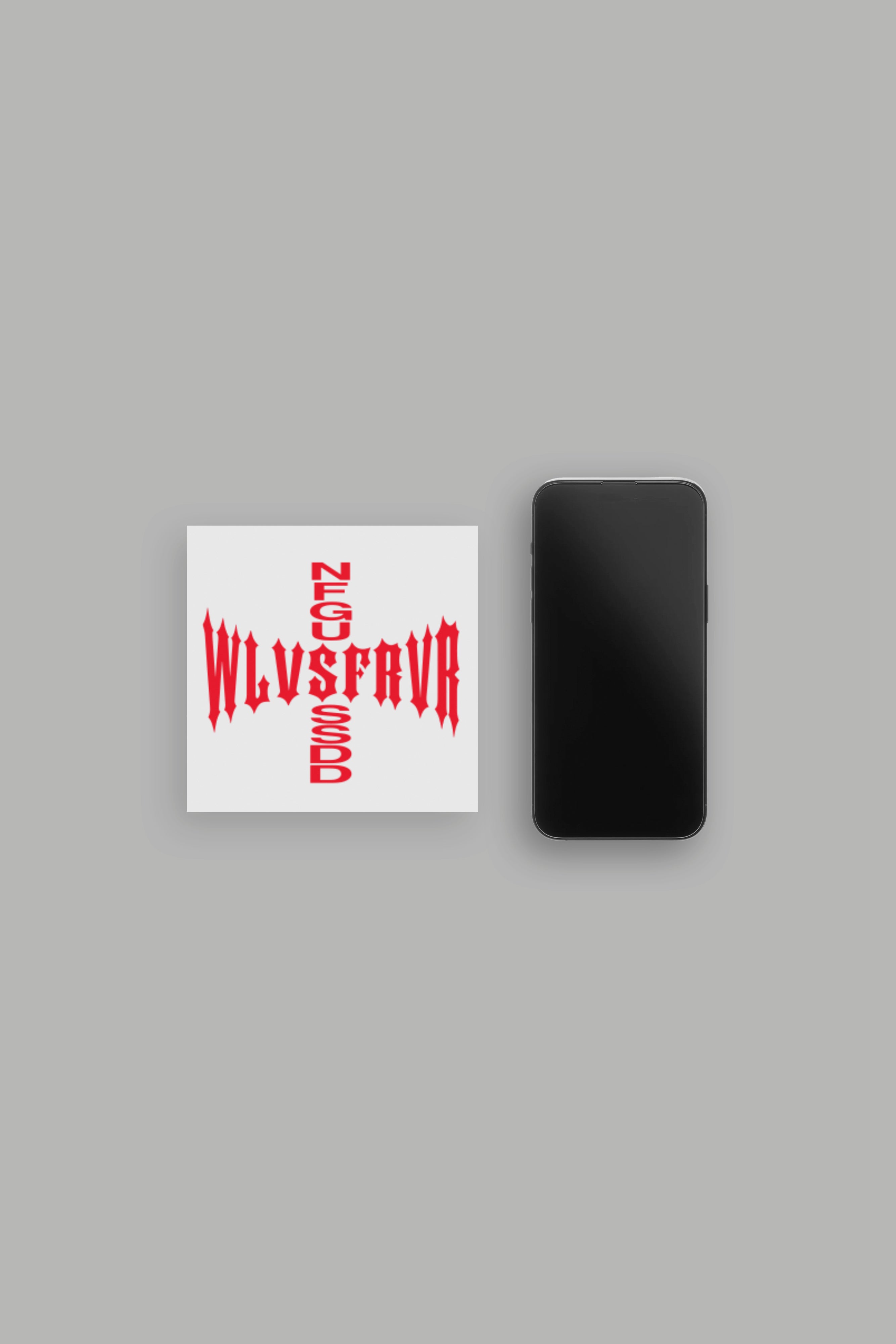 Iron Cross Small Sticker in Red
