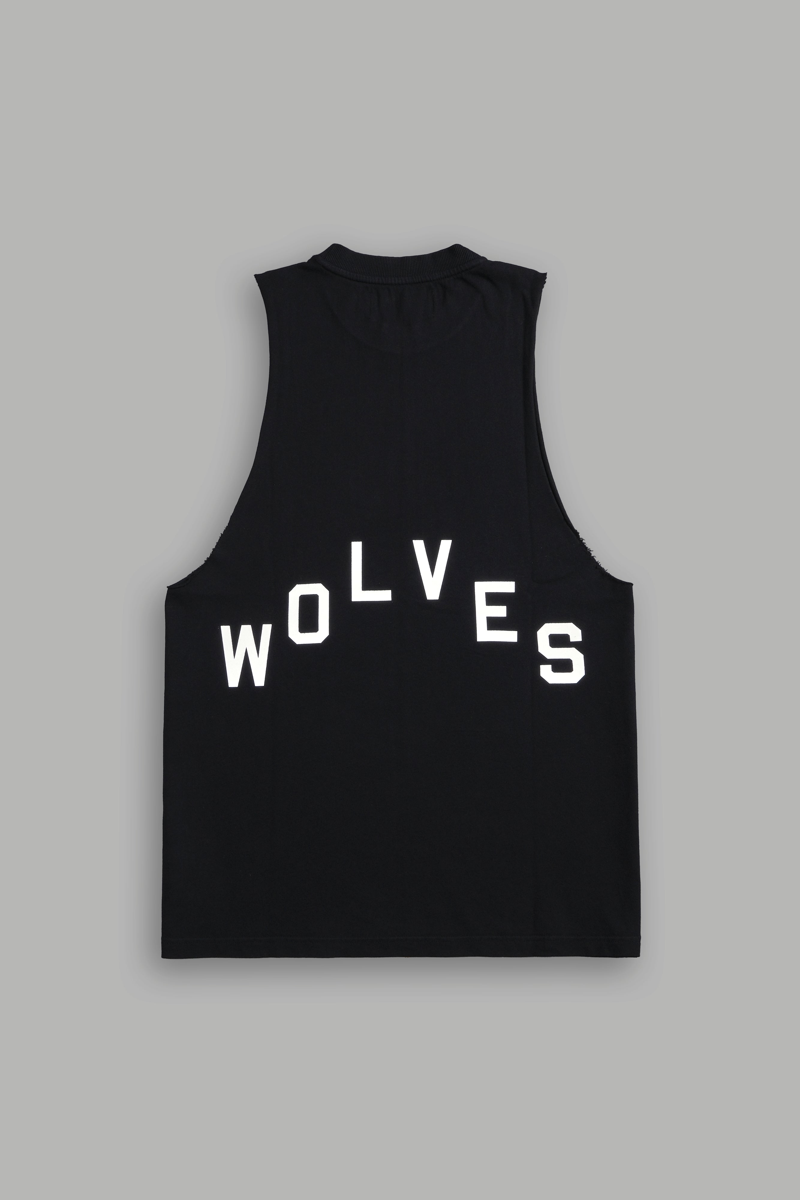 Wolves Pyramid "Tommy" Muscle Tee in Black