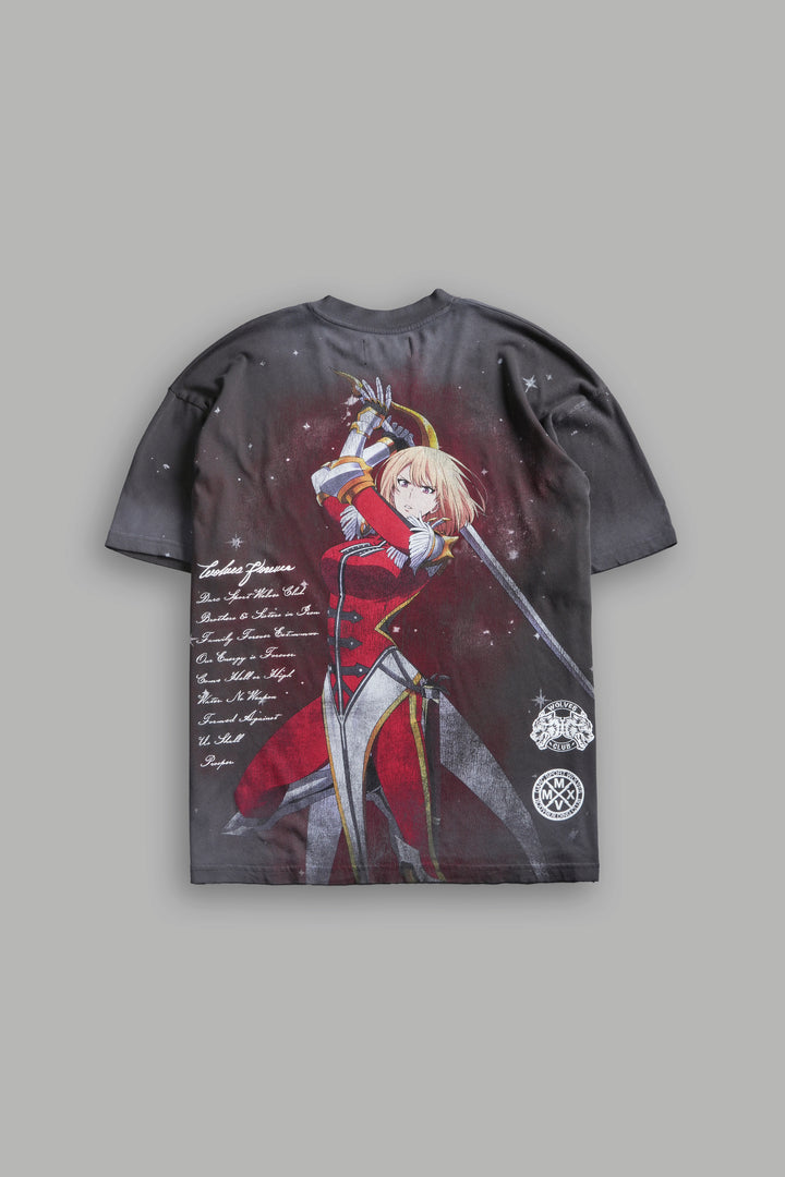 Celestial Knight Premium Oversized Tee in Wolf Gray