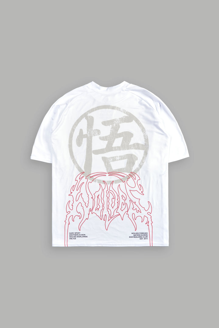 Go "Dry Wolf" S/S Raglan Tee in White