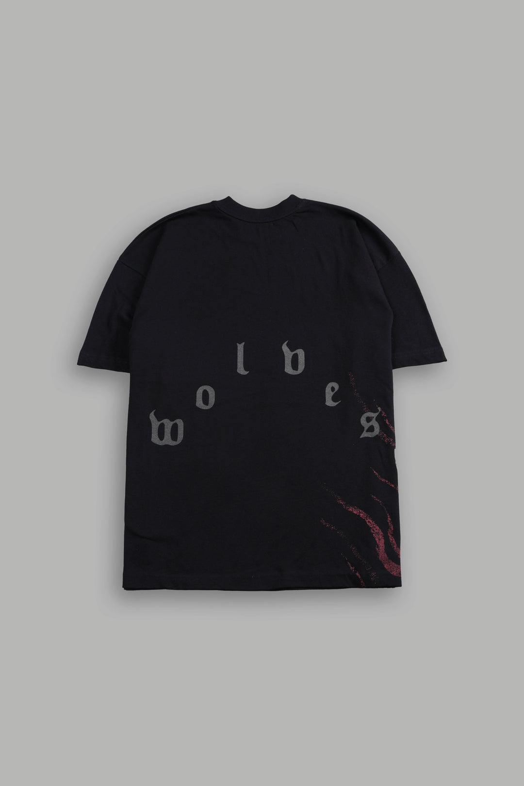 Dark Seid Side-By-Side Series Premium Oversized Tee in Black