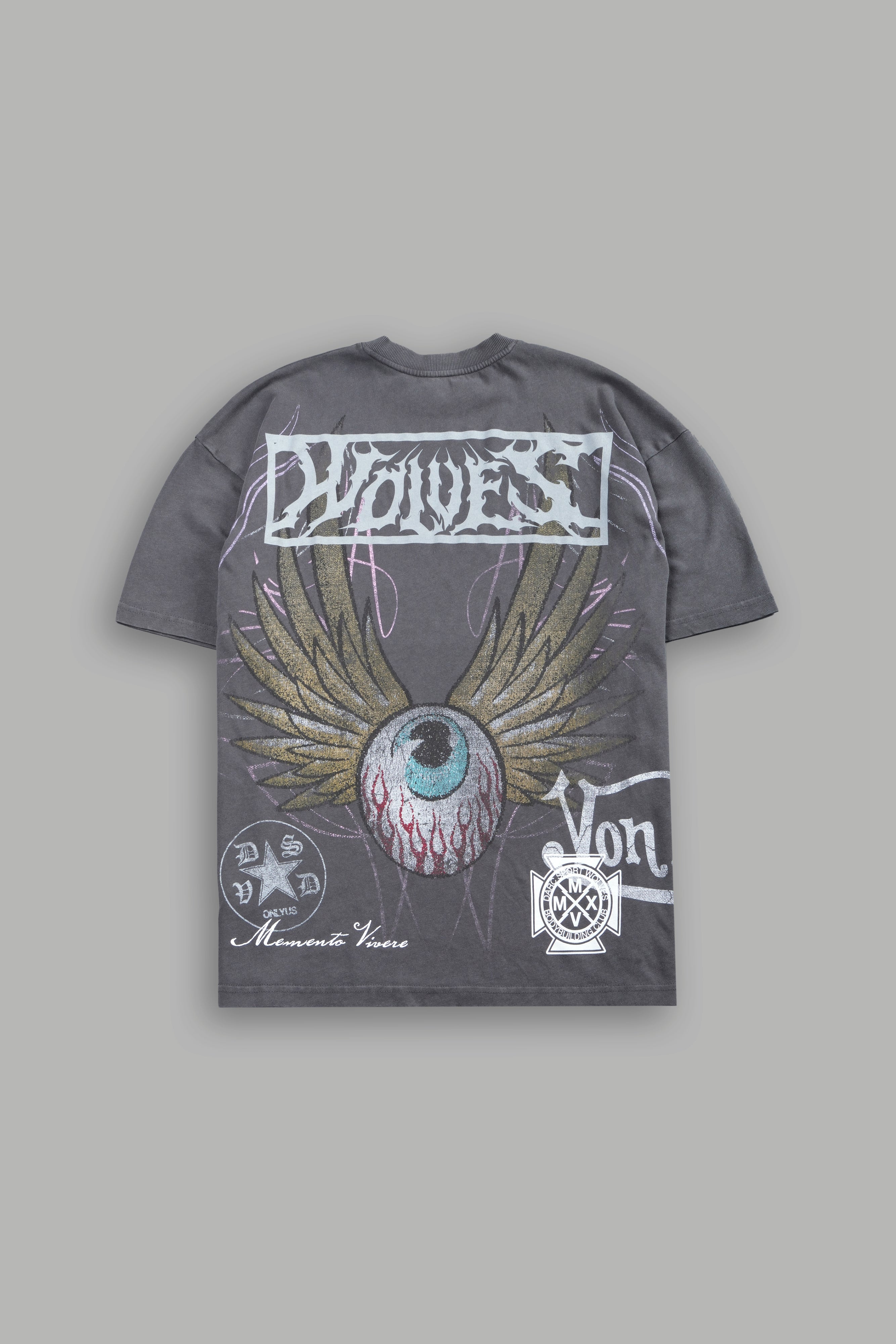 Darc Omen "Side-By-Side" Series Premium Tee in Slate Gray