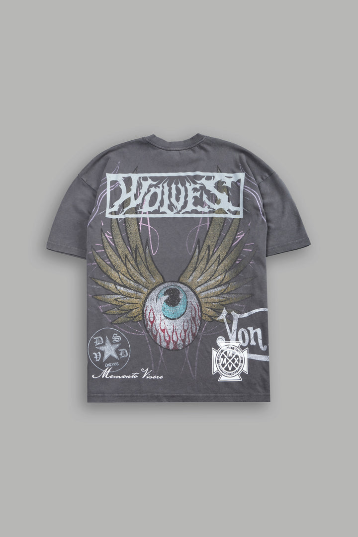 Darc Omen "Side-By-Side" Series Premium Tee in Slate Gray