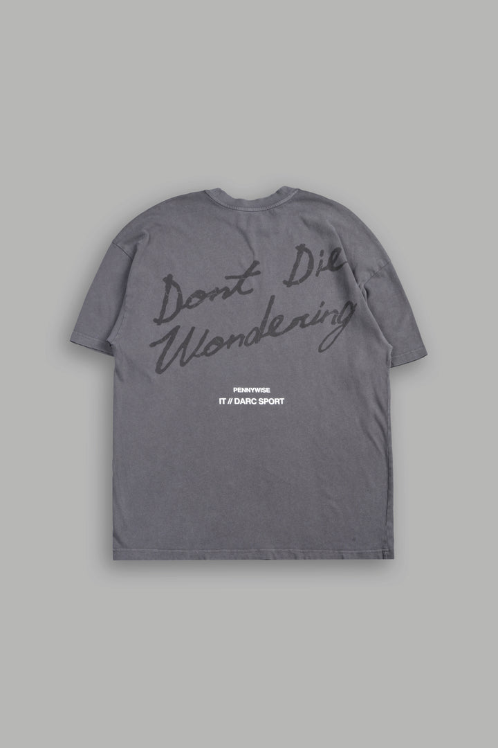Pennywise Premium Oversized Tee In Slate Gray