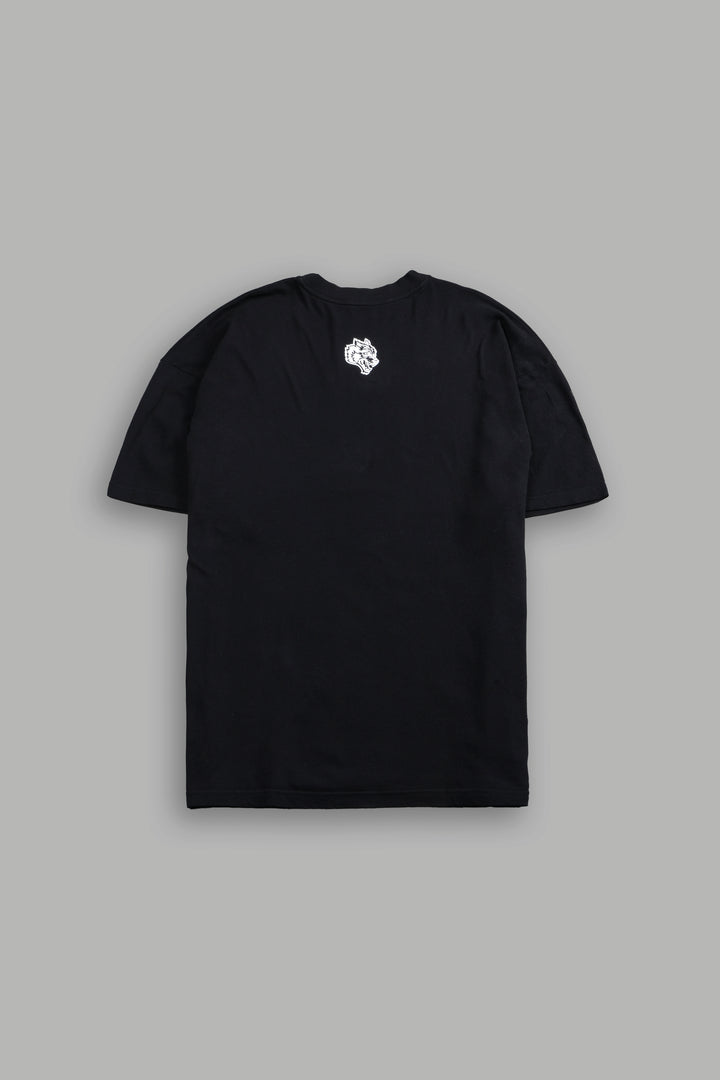 Cat Got Your Tongue Premium Oversized Tee in Black