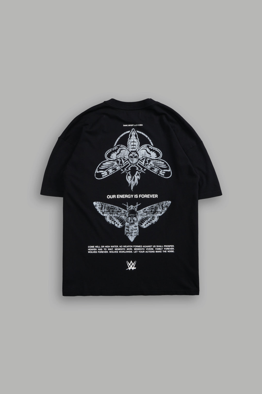 Moth Forever "Premium" Oversized Tee in Black