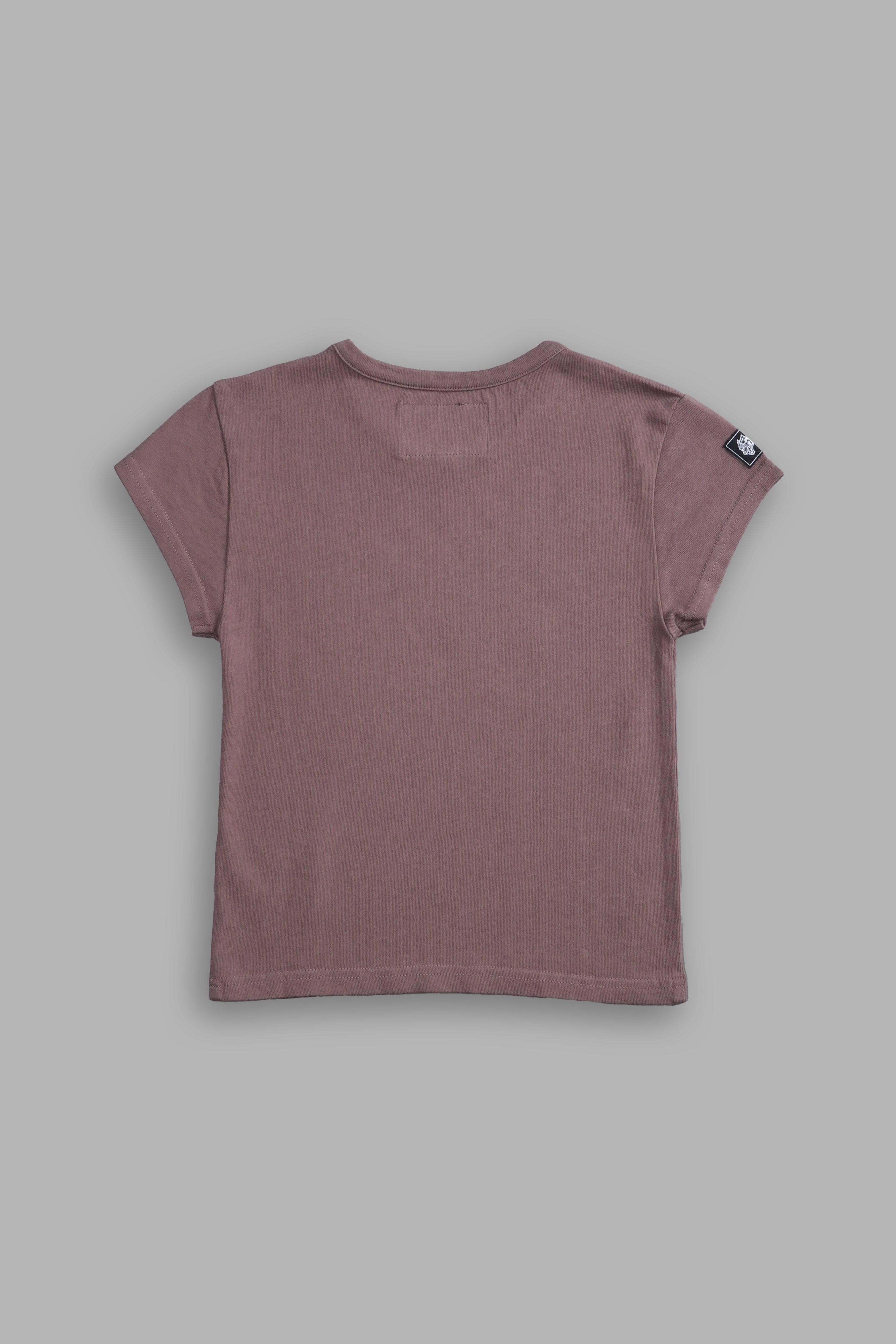 I Tried To Save You "Baby" Tee in Shadow Mauve