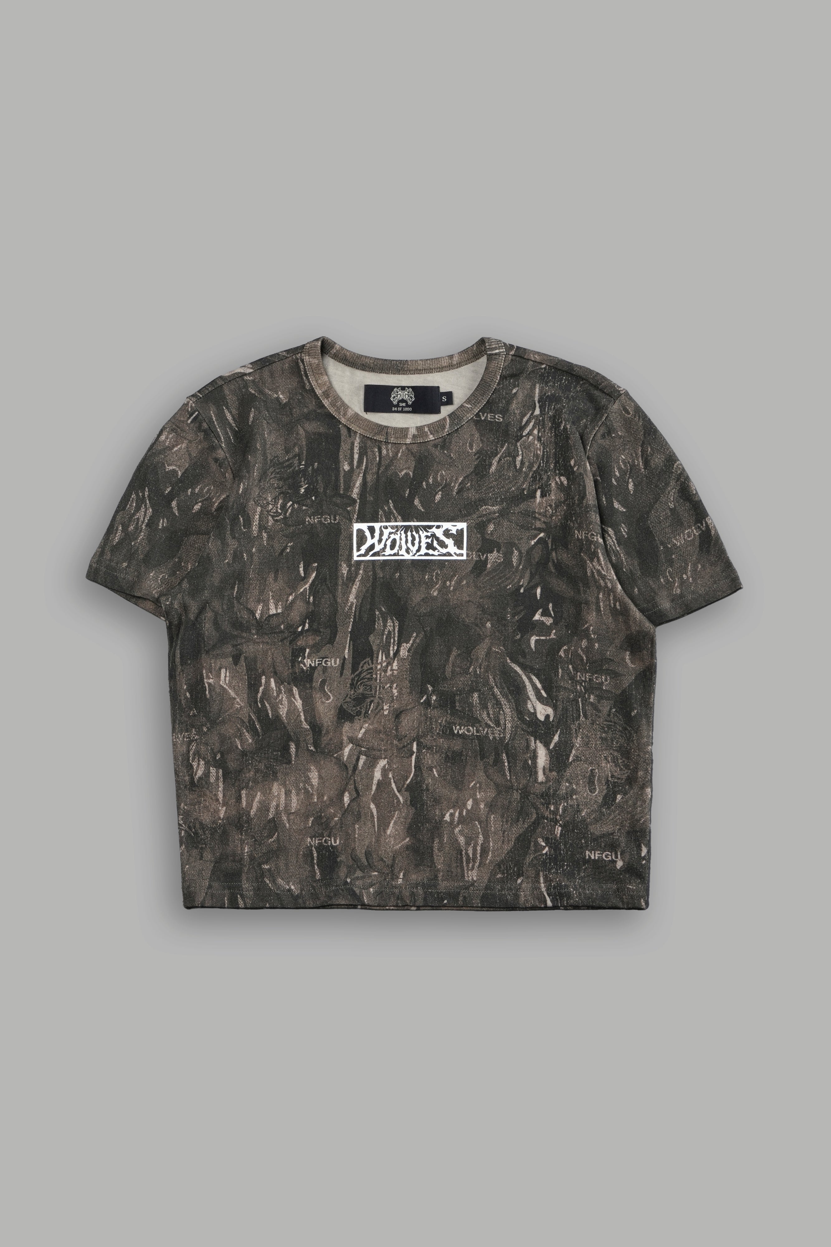 Midnight Wolves "Timeless" Tee in Vintage Norse Camo