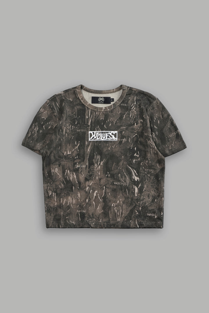 Midnight Wolves "Timeless" Tee in Vintage Norse Camo