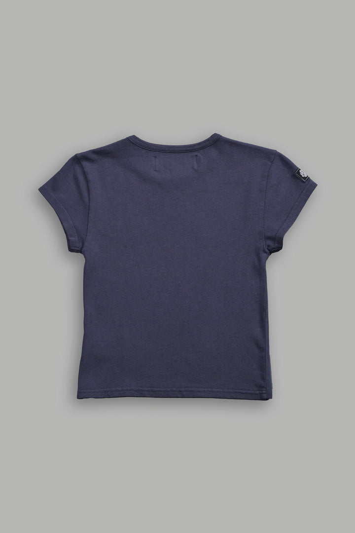 Wolf Label SSDDNFGU "Baby" Tee in Midnight Blue