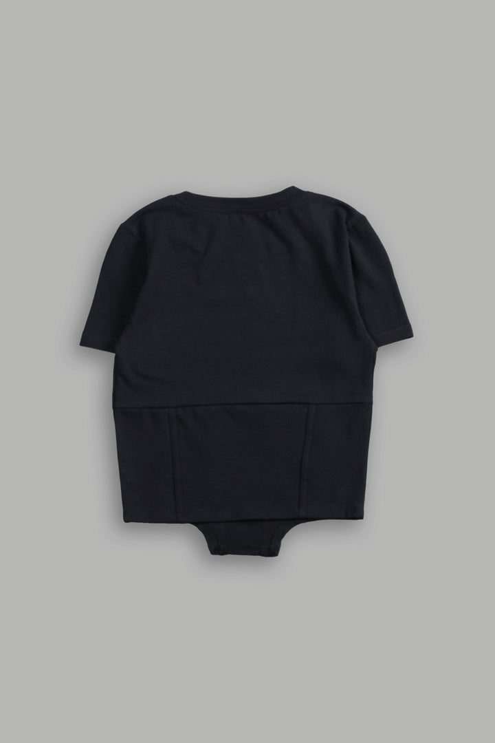 Iron Code Salem Corset Tee in Black