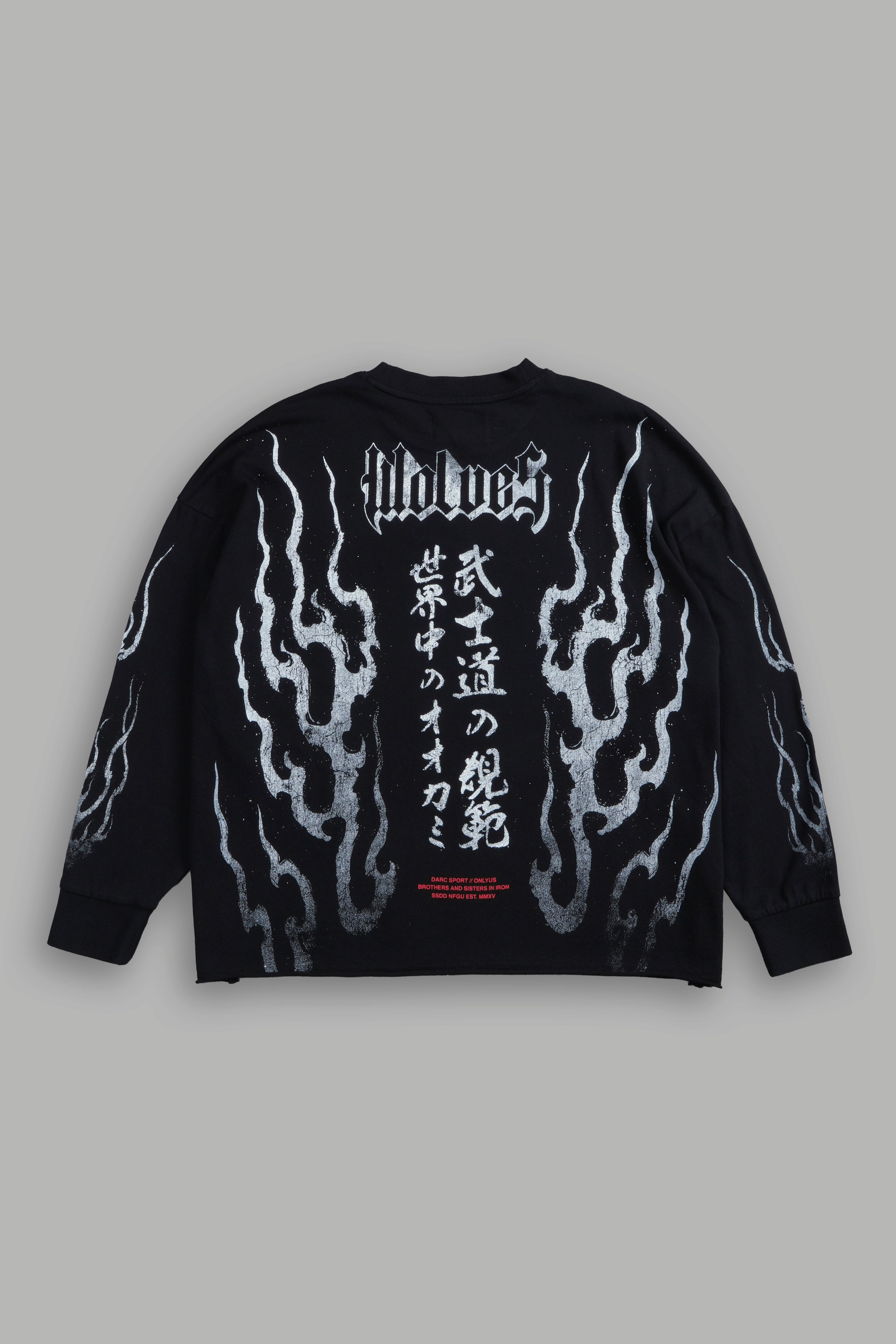 Darc Infernal "Premium" Box Cut L/S Tee in Black