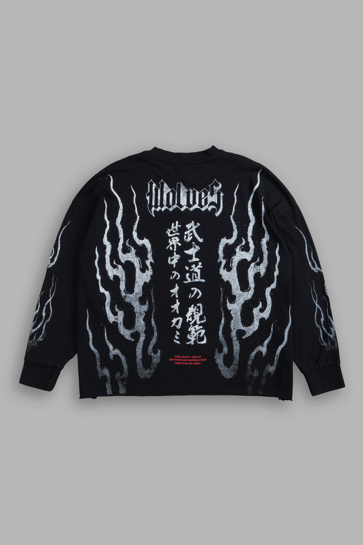 Darc Infernal "Premium" Box Cut L/S Tee in Black