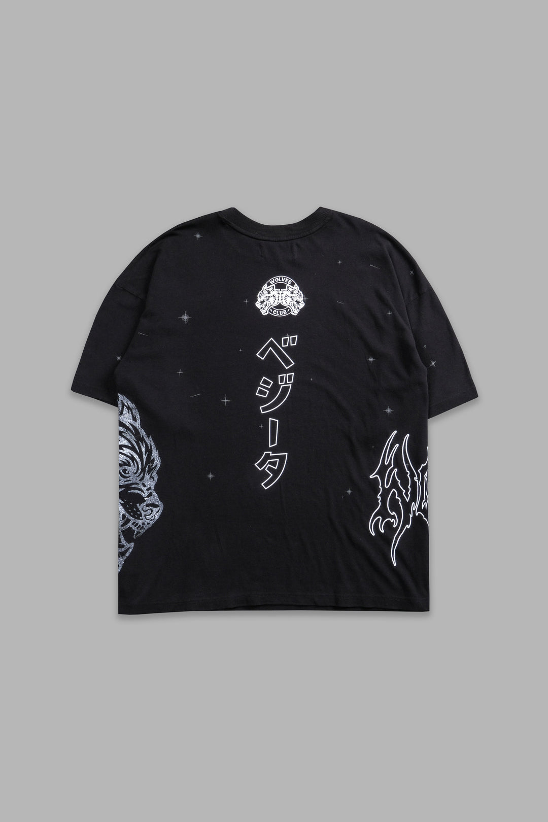 Vegeta Energy "Premium" Oversized Tee in Black