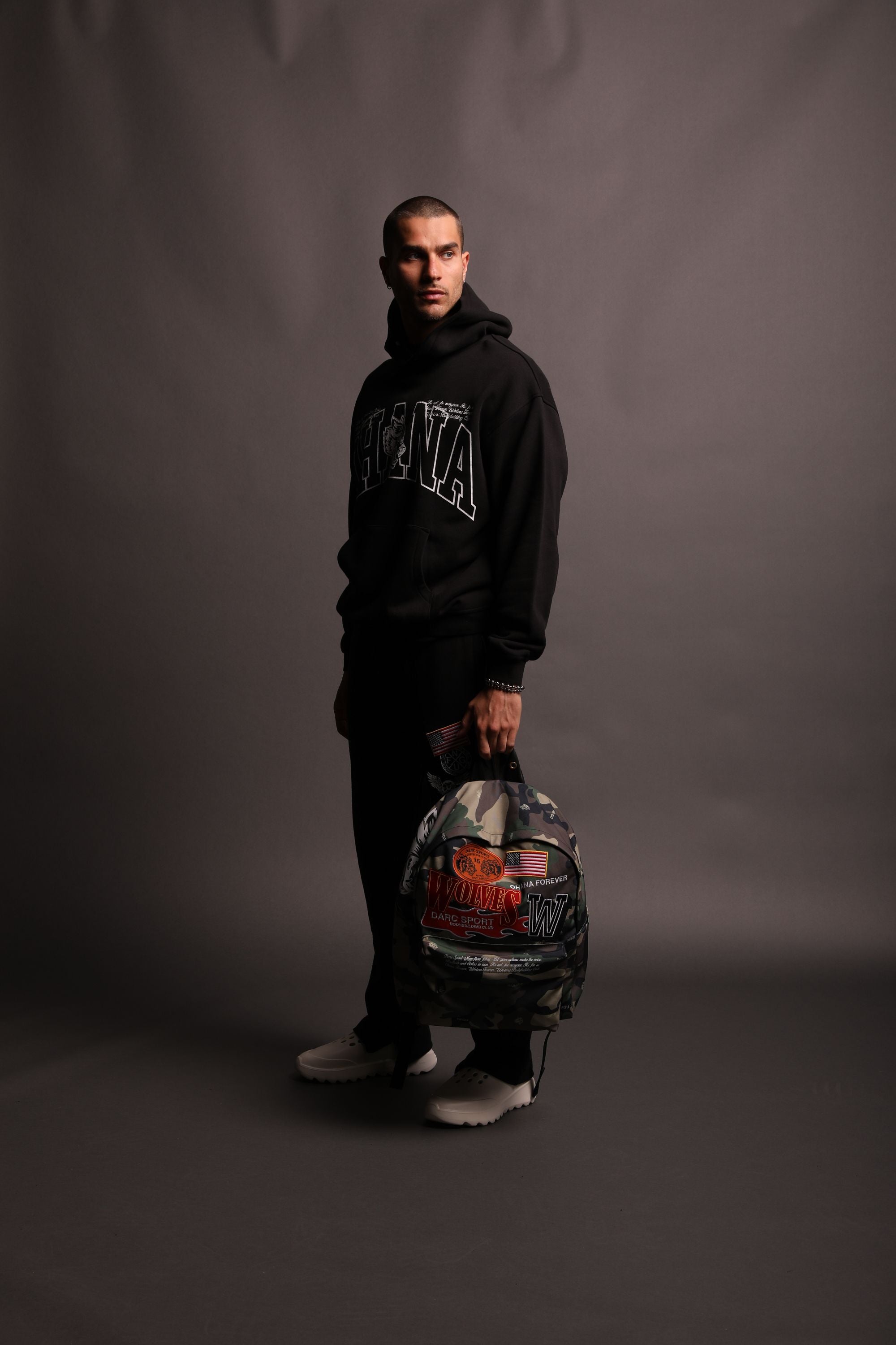 Life Moves Fast Everyday Backpack in Wolf Woodland Camo