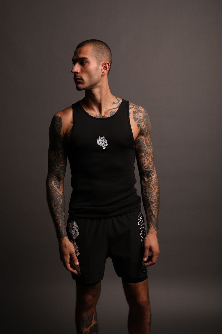 Rep "Ribbed" Tank in Black