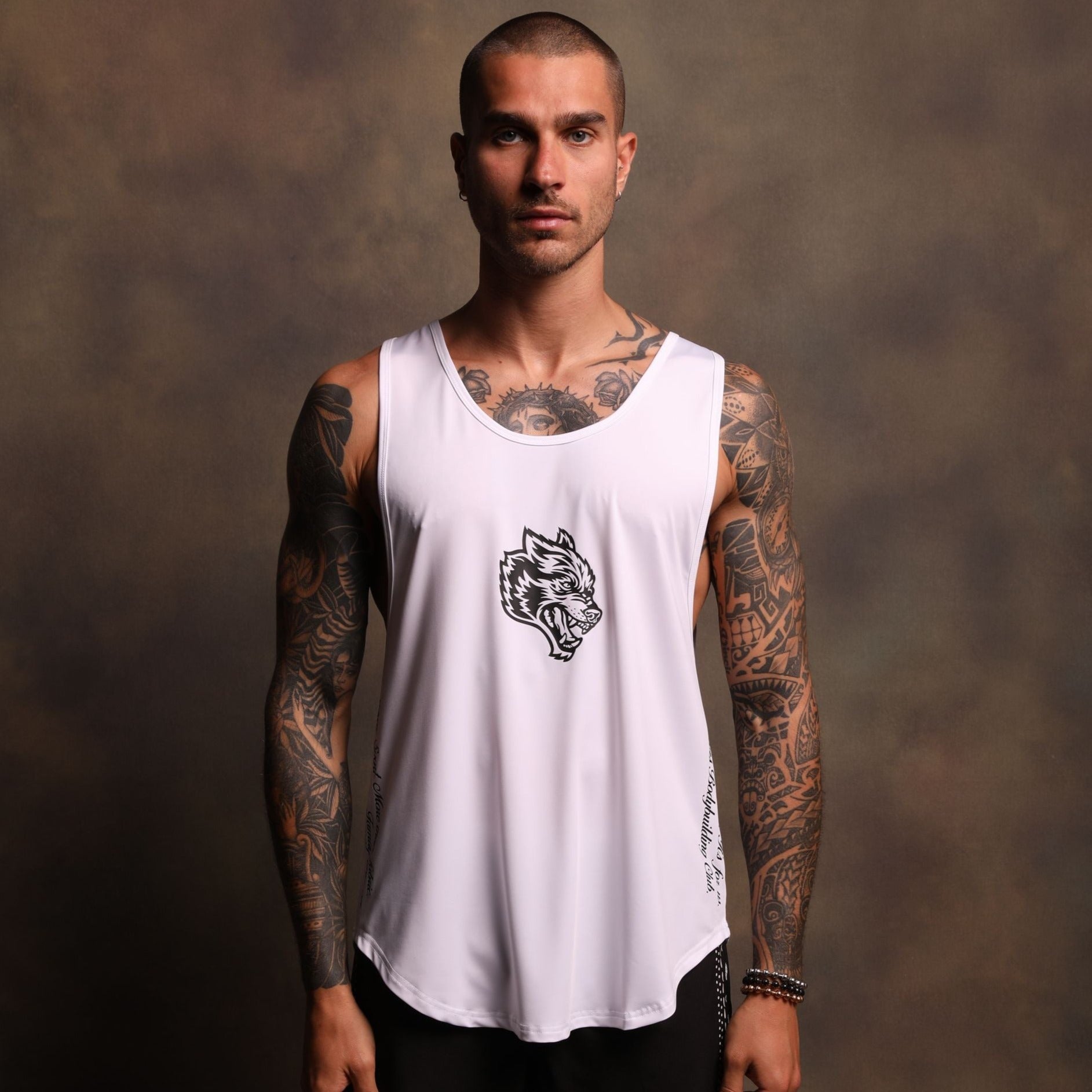 Darc Sport WOLVES KIN DRY WOLF DROP MUSCLE TEE WHITE M ダルク ...