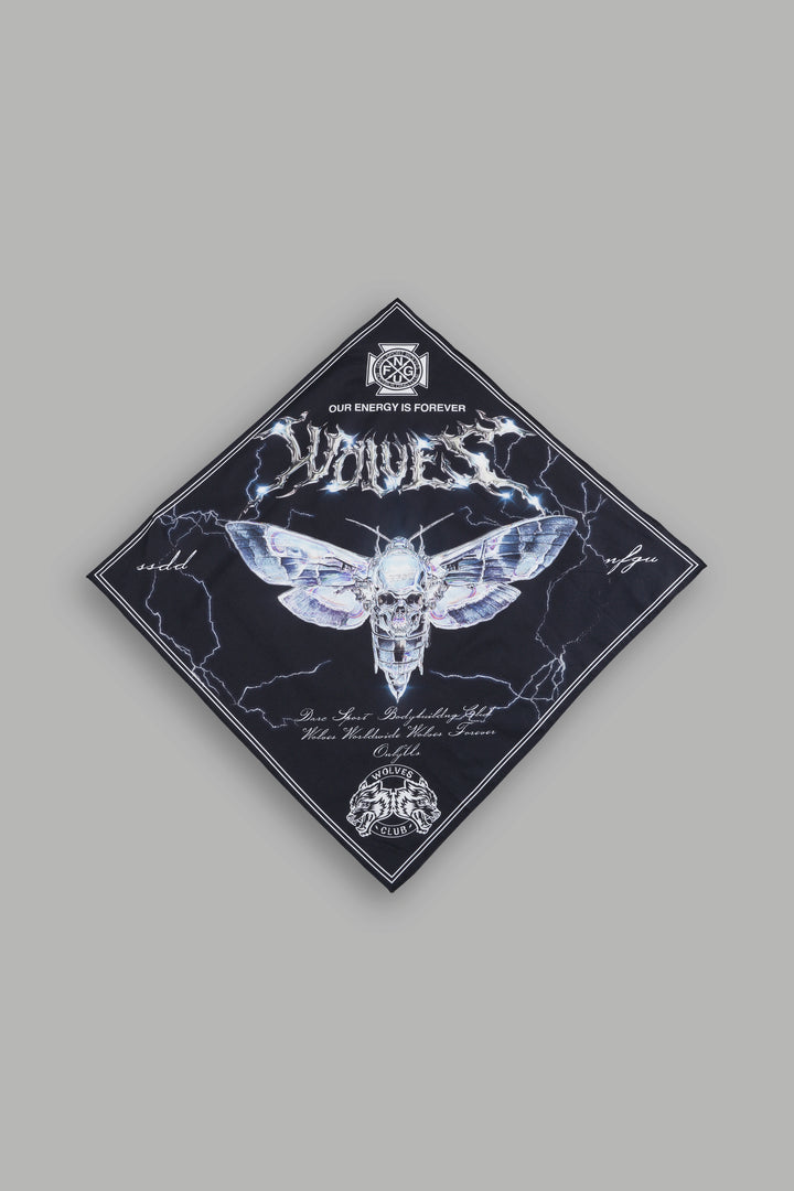 Iron Moth Bandana in Black