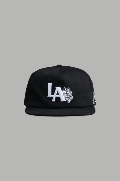 LA刺繍 キャップ ブラック DARCSPORT Los Angeles Forever Vintage 5 Panel in Black – DarcSport