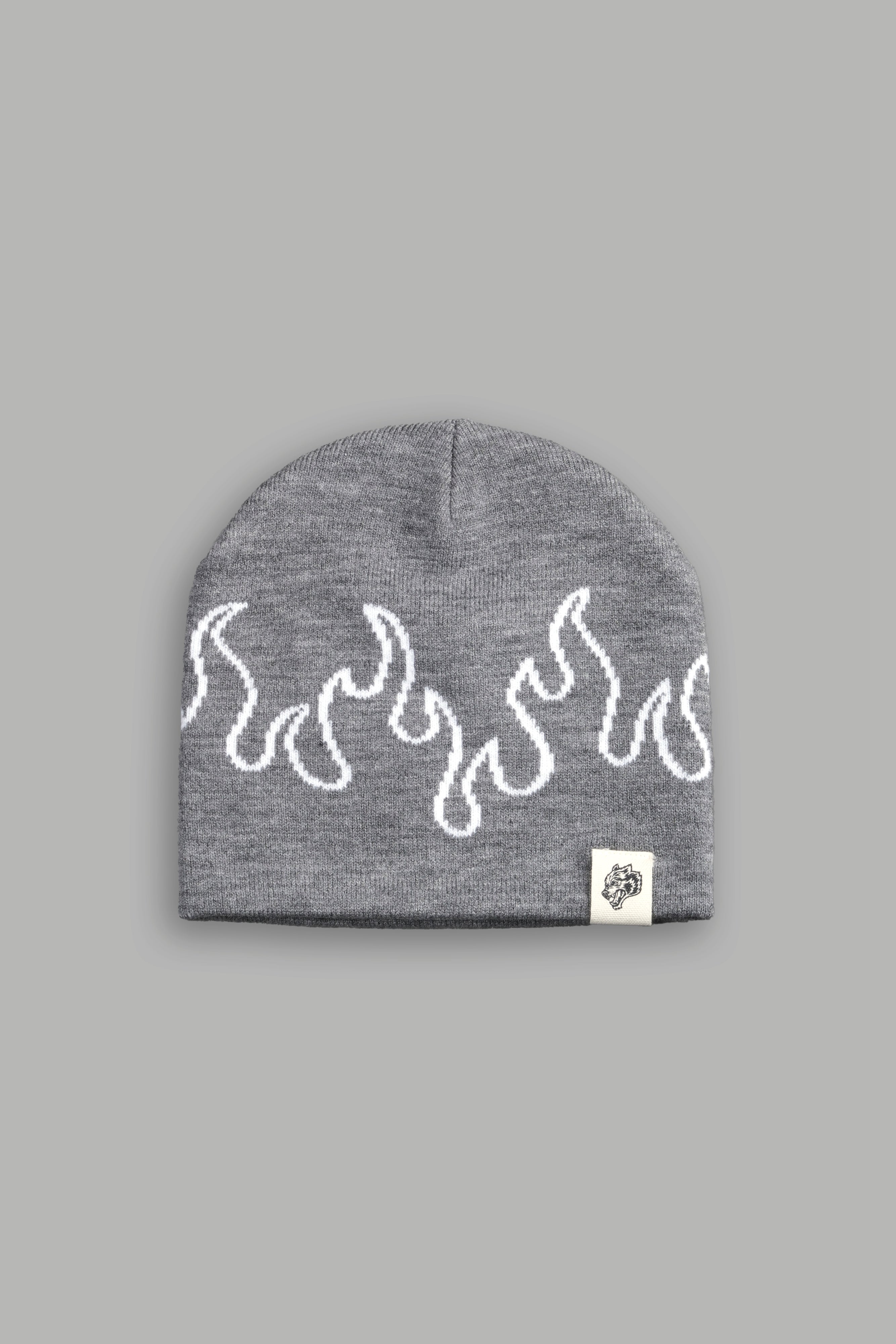 Eternal Flame Cap Beanie in Heather Gray