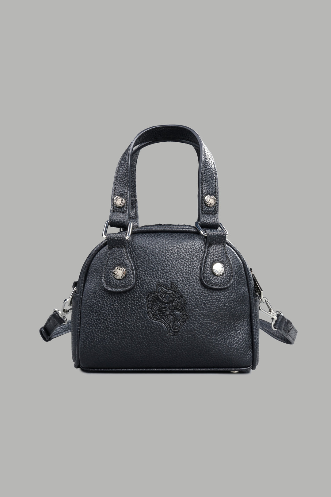 DSVD Collab VD Leather Mini Bowler in Black/Black