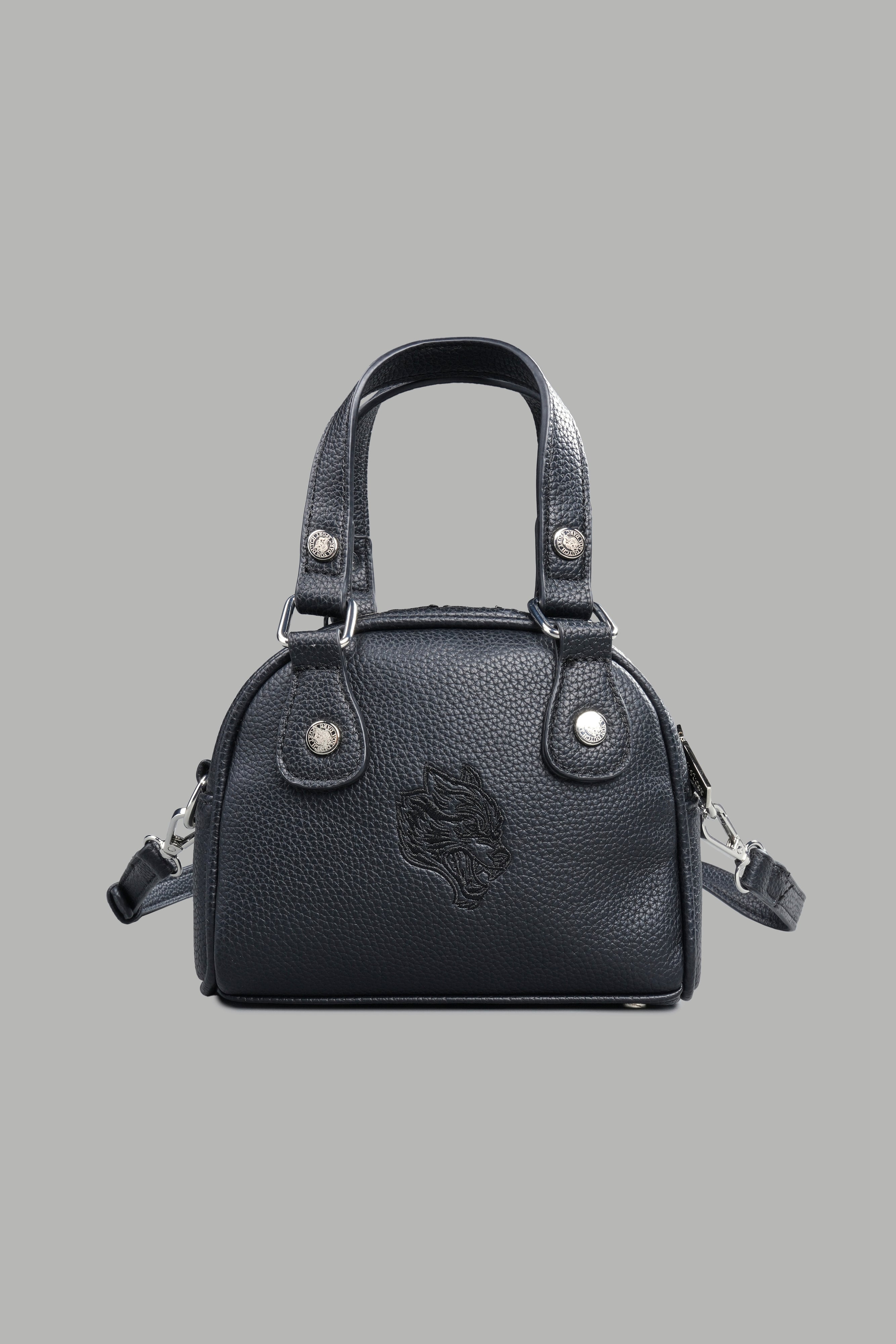 DSVD Collab VD Leather Mini Bowler in Black/Black