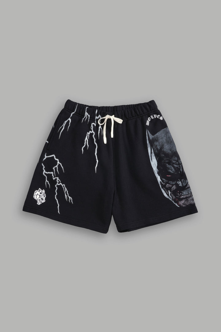 Unleashed Post Lounge Sweat Shorts in Black