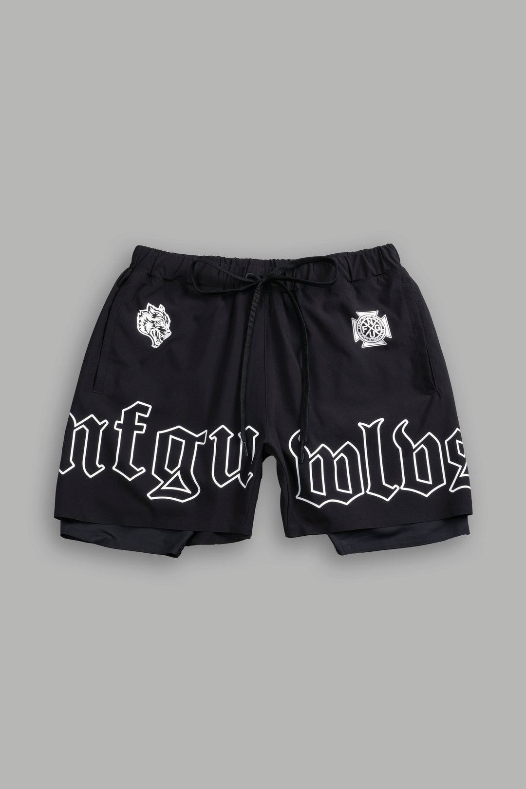 NFGU WLVS Compression Shorts in Black