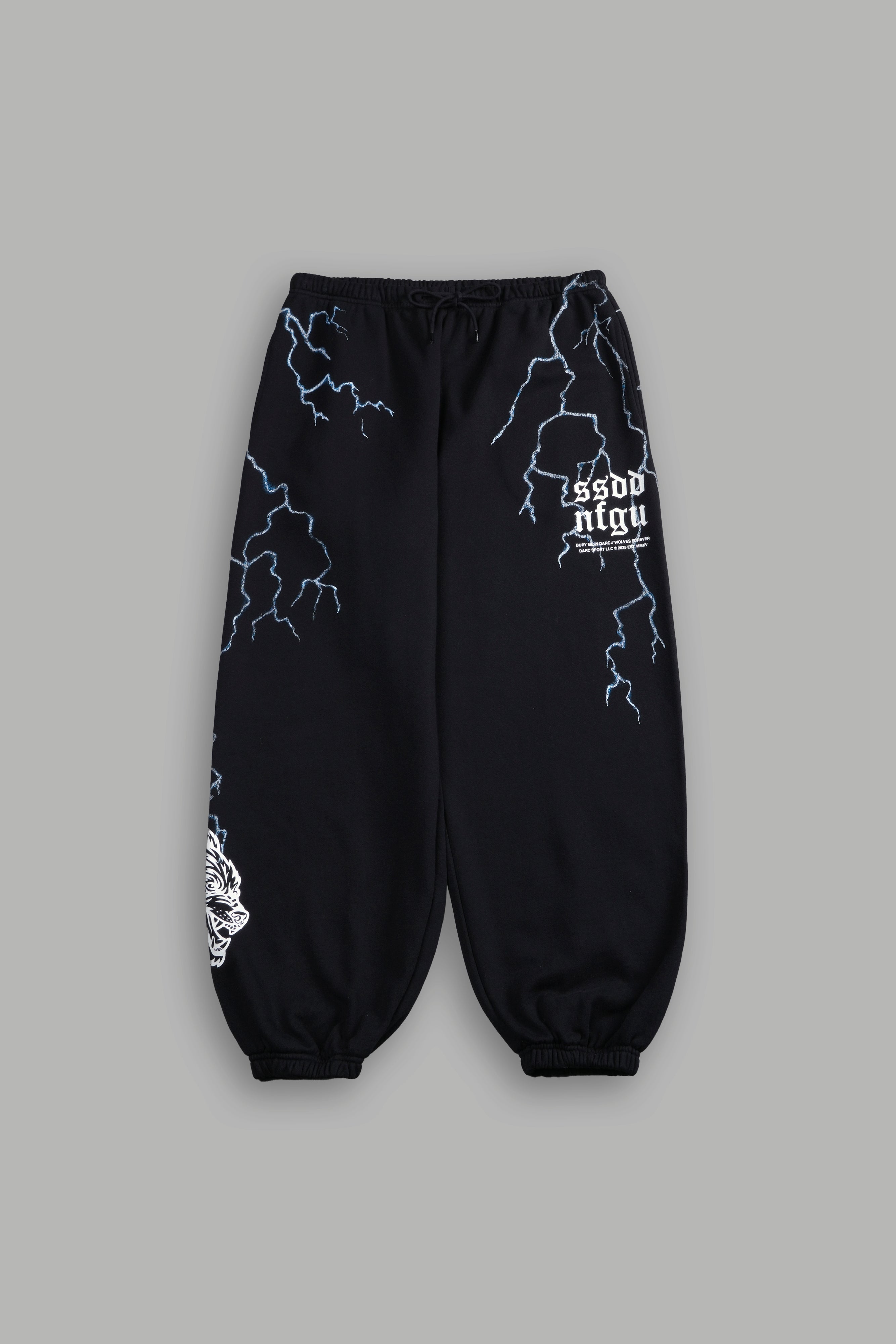 Darc Storm Lounger Sweat Pants in Black