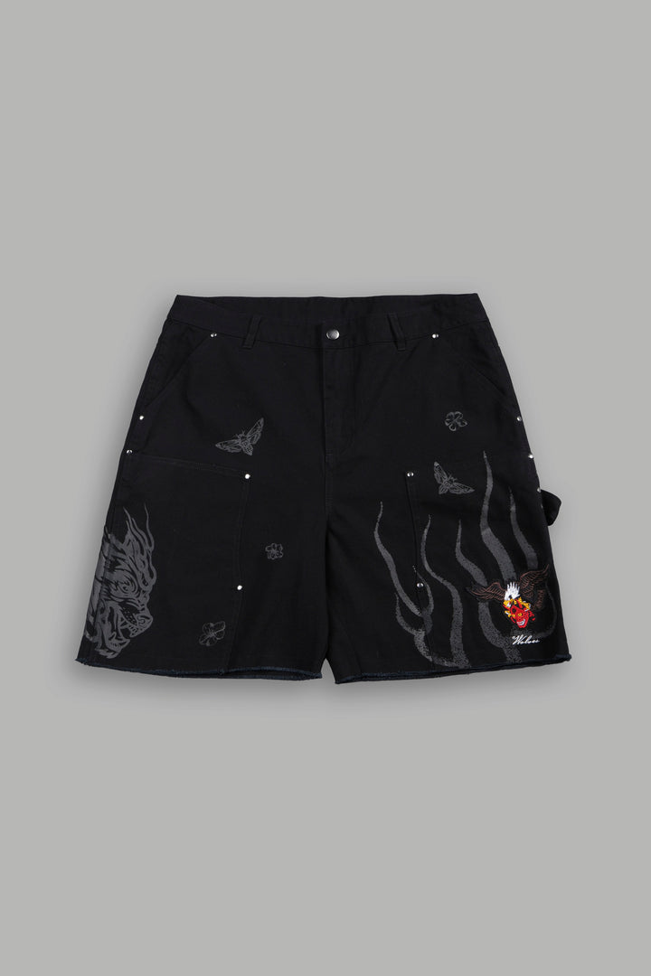 The Eagle & The Oni Hoffa Shorts in Black