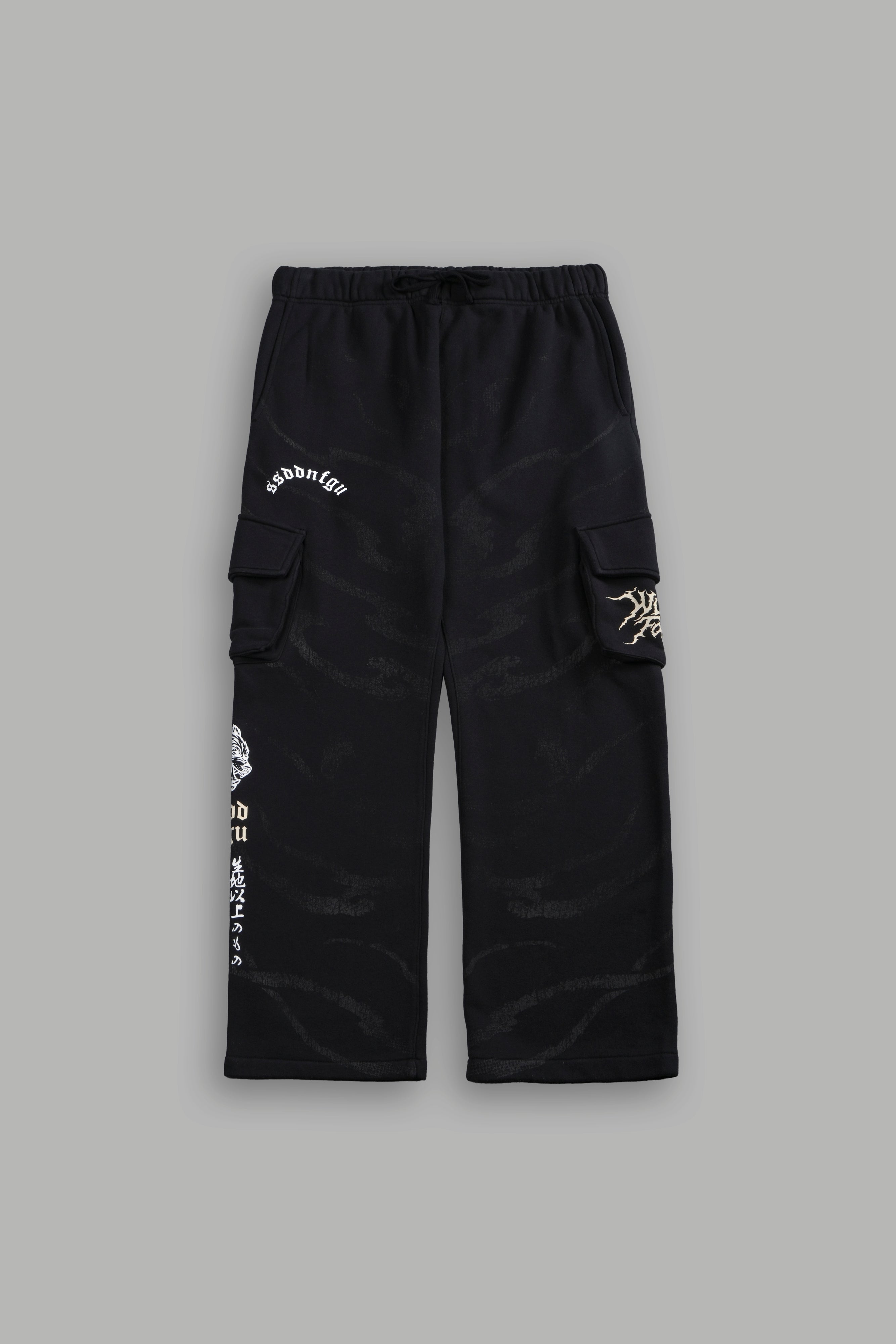 Darc Inferno Bigelow Cargo Sweat Pants in Black